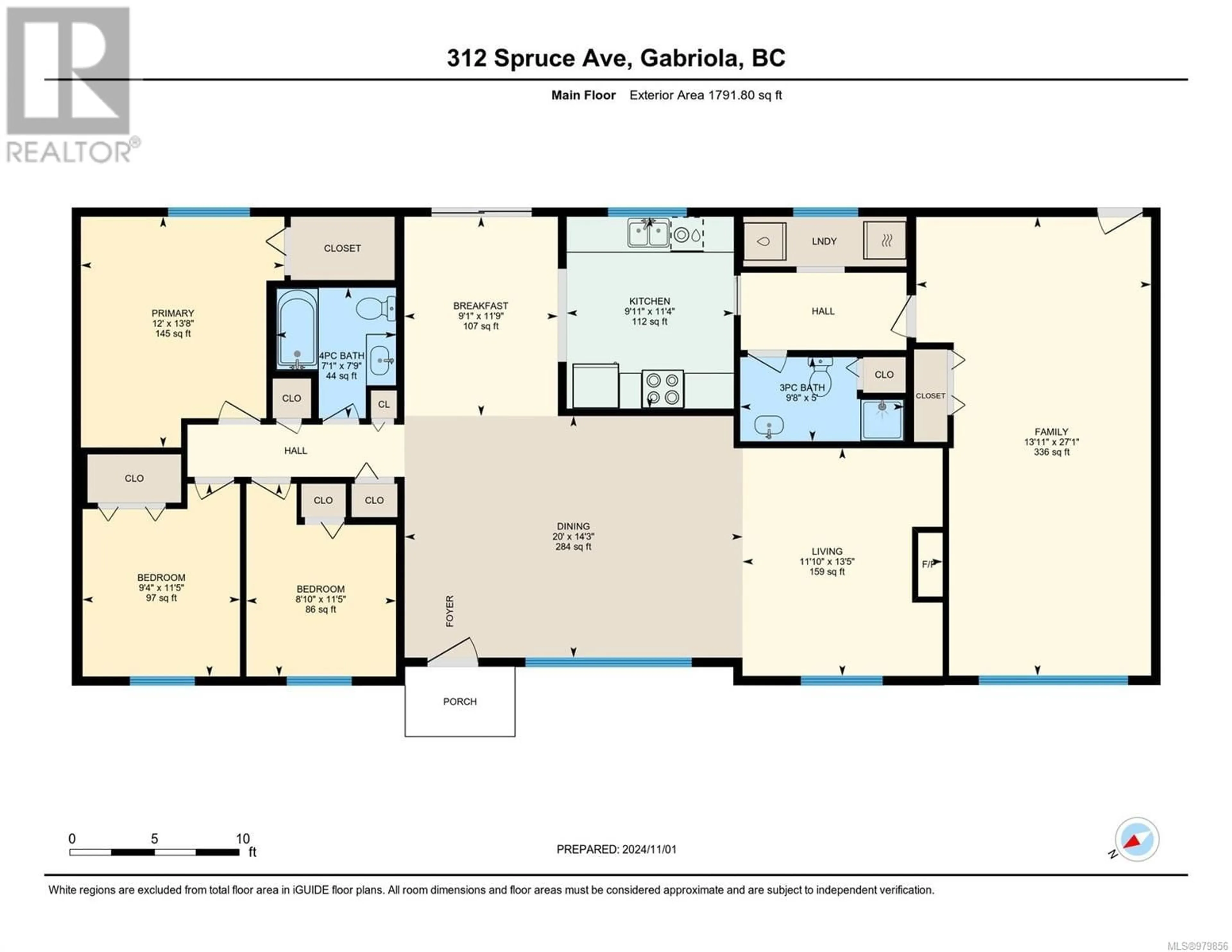 Floor plan for 312 Spruce Ave, Gabriola Island British Columbia V0R1X1