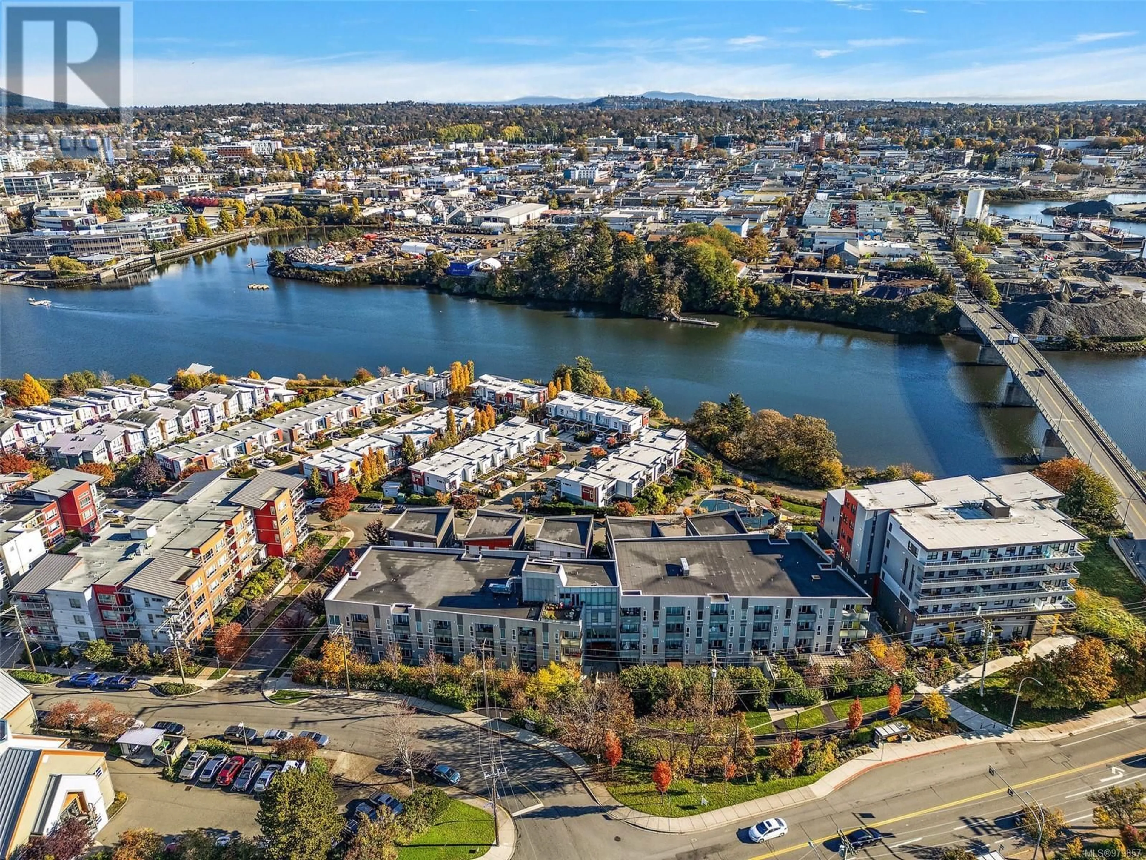 A pic from exterior of the house or condo, the view of lake or river for 204 767 Tyee Rd, Victoria British Columbia V9A0G5