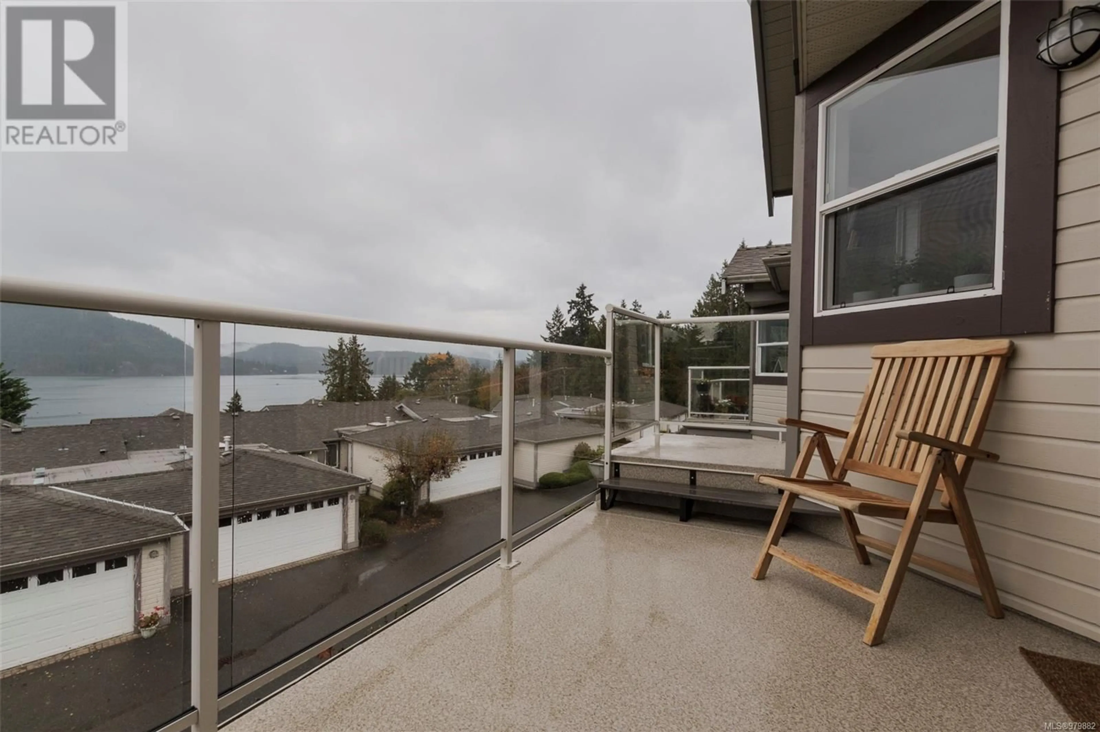 Patio, the fenced backyard for 16 1700 Pritchard Rd, Cowichan Bay British Columbia V0R1N1