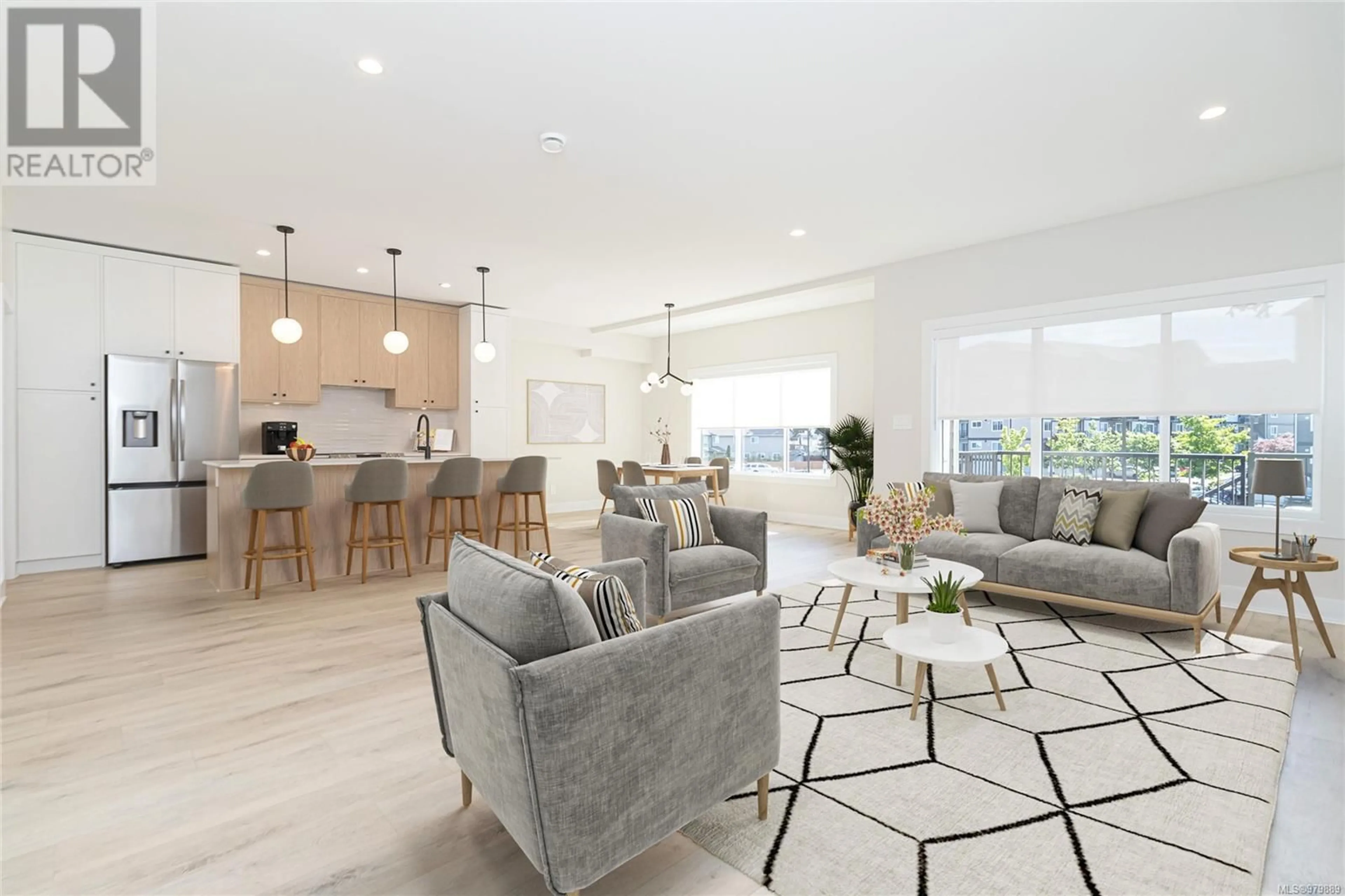 Living room, wood floors for 960 Loch Glen Pl, Langford British Columbia V9B4Z5