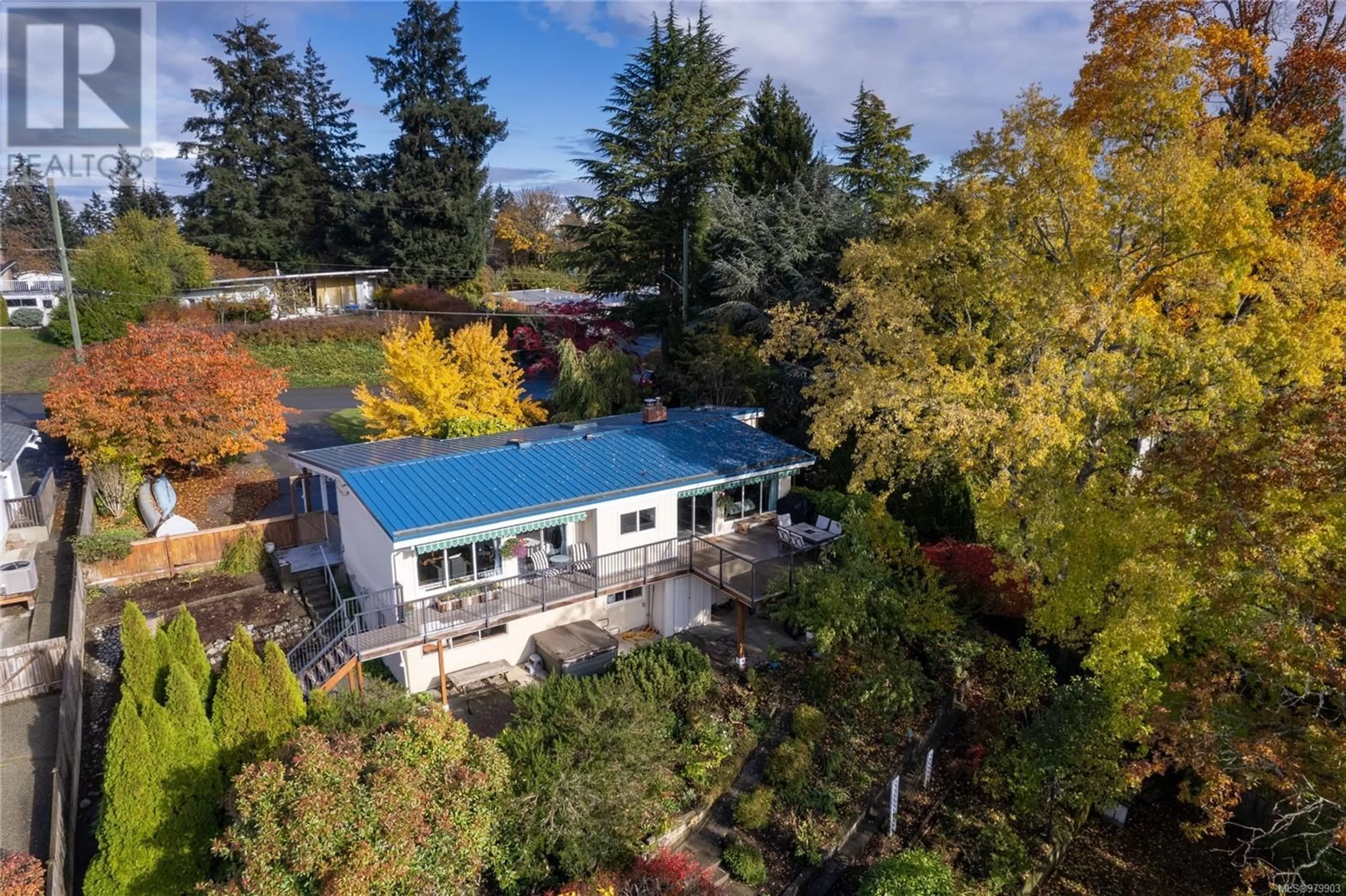 A pic from exterior of the house or condo, the fenced backyard for 145 Garner Cres, Nanaimo British Columbia V9R2A5