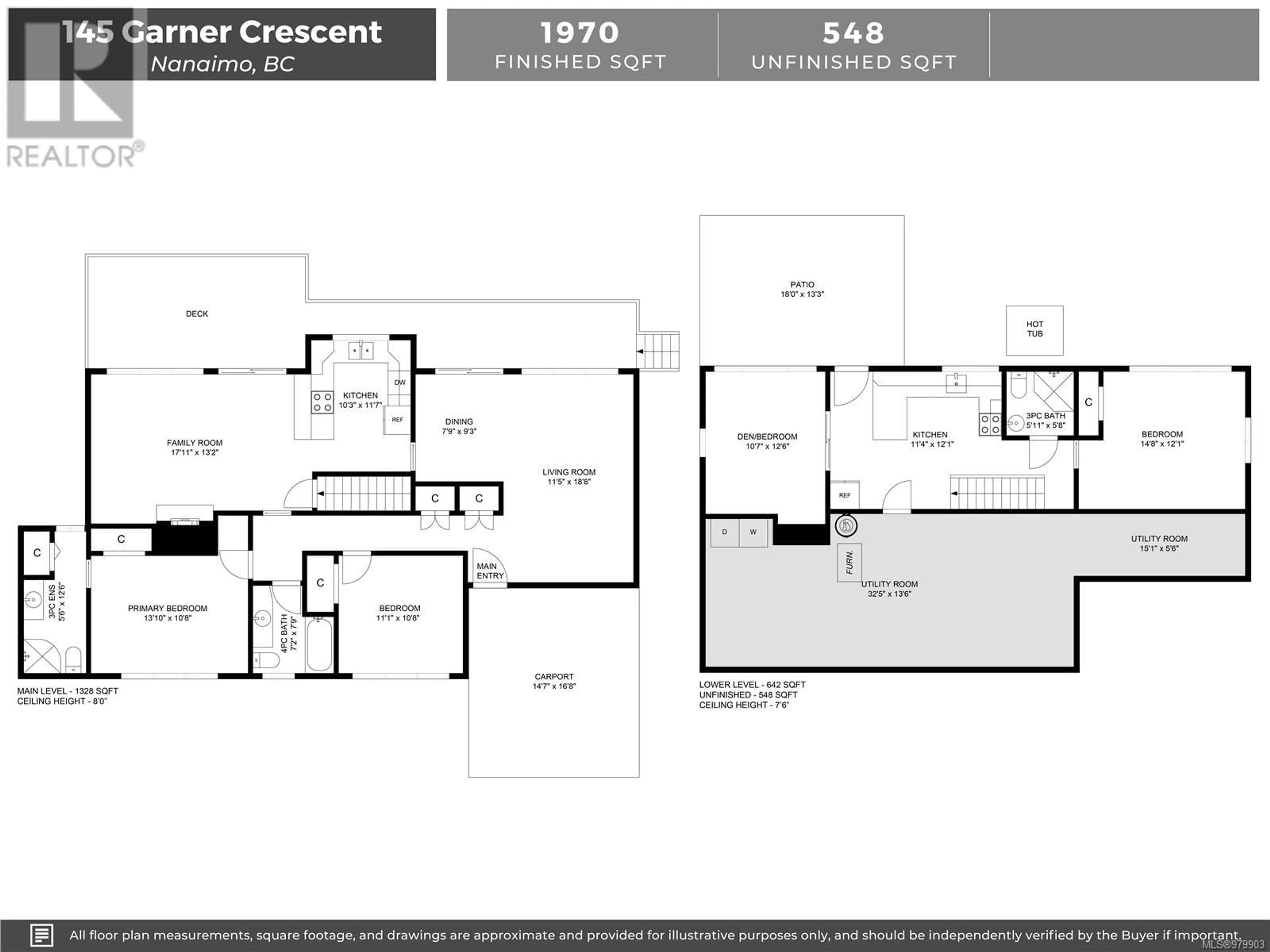 Floor plan for 145 Garner Cres, Nanaimo British Columbia V9R2A5