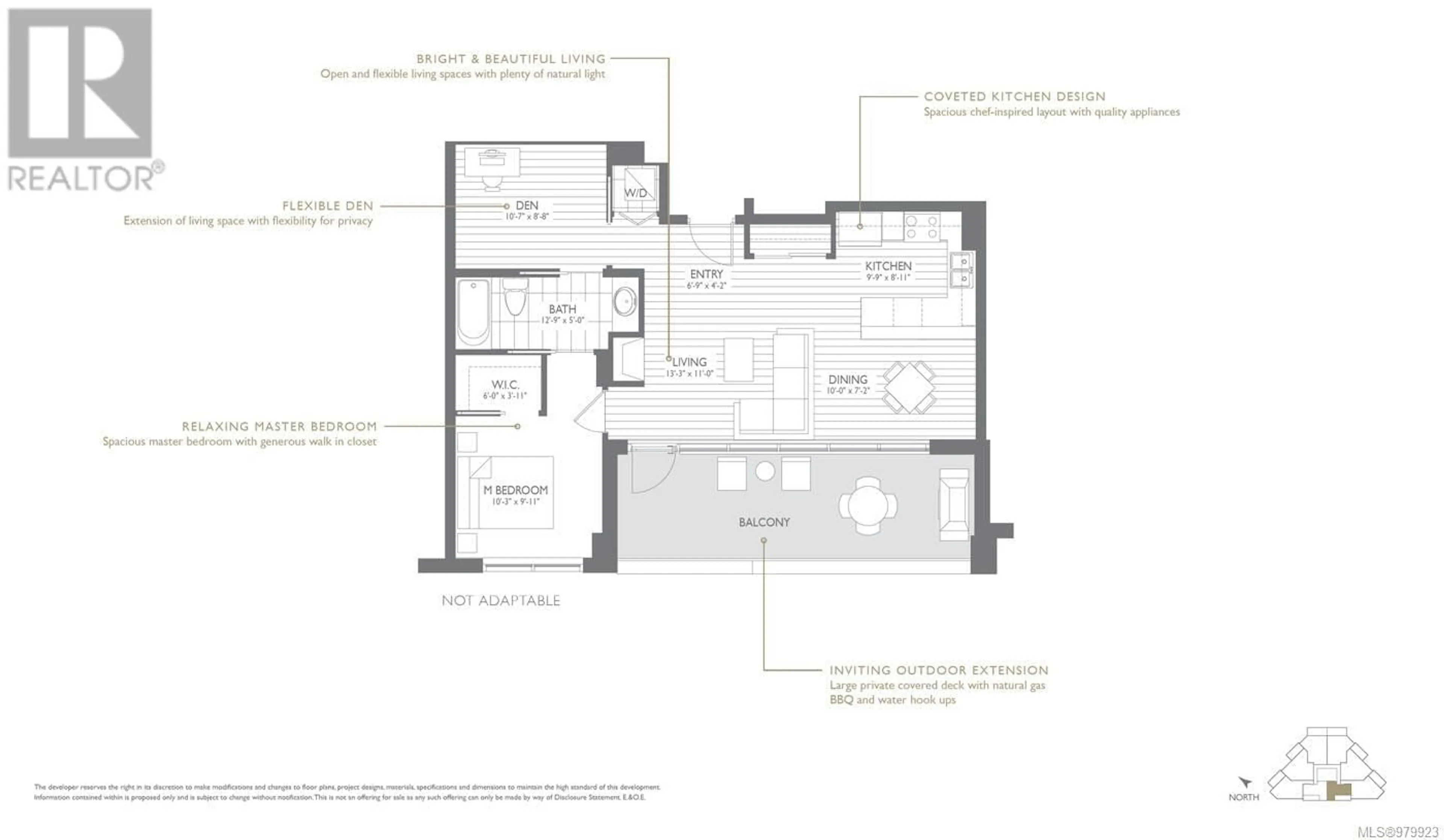 Floor plan for 307 3529 Dolphin Dr, Nanoose Bay British Columbia V9P9J7