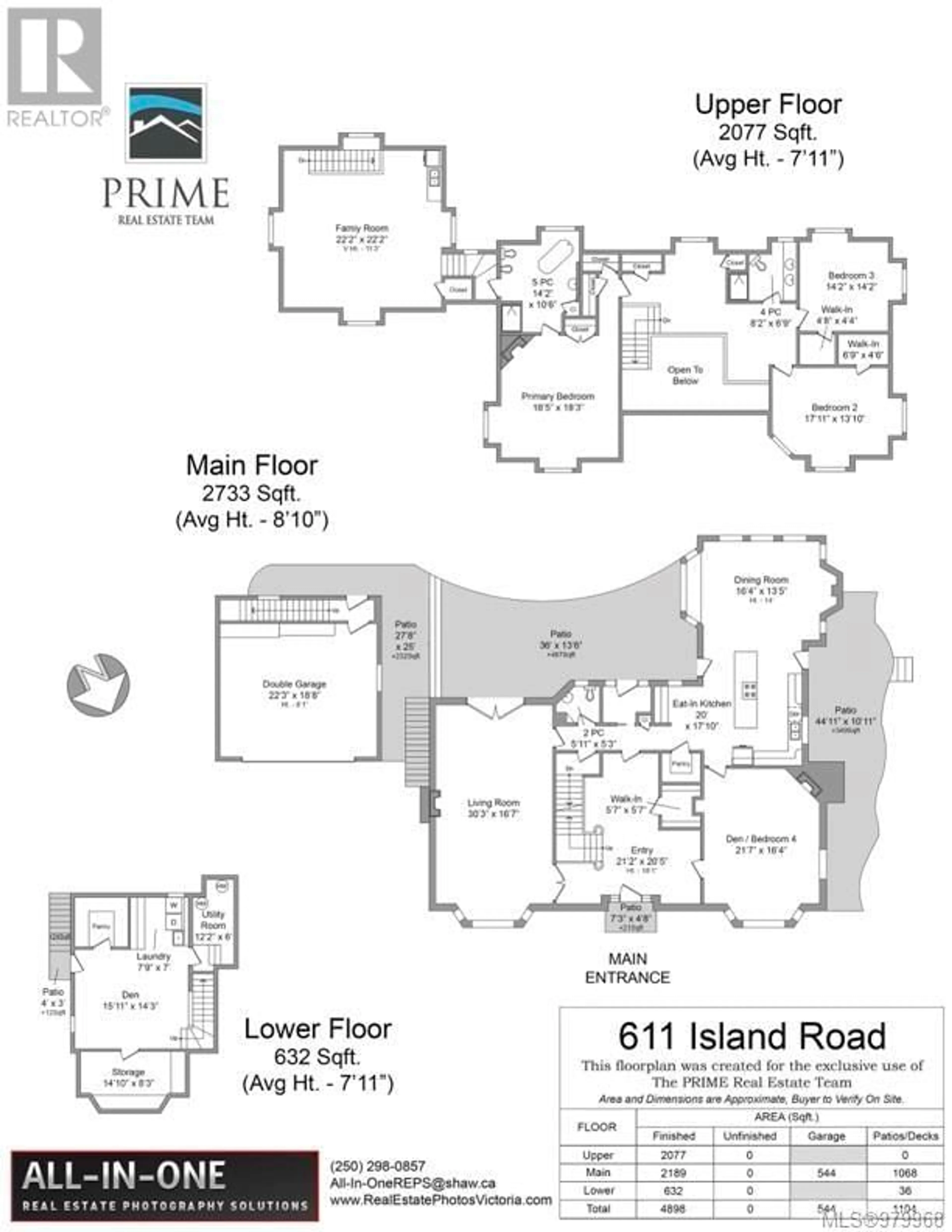 Floor plan for 611 Island Rd, Oak Bay British Columbia V8S2T7