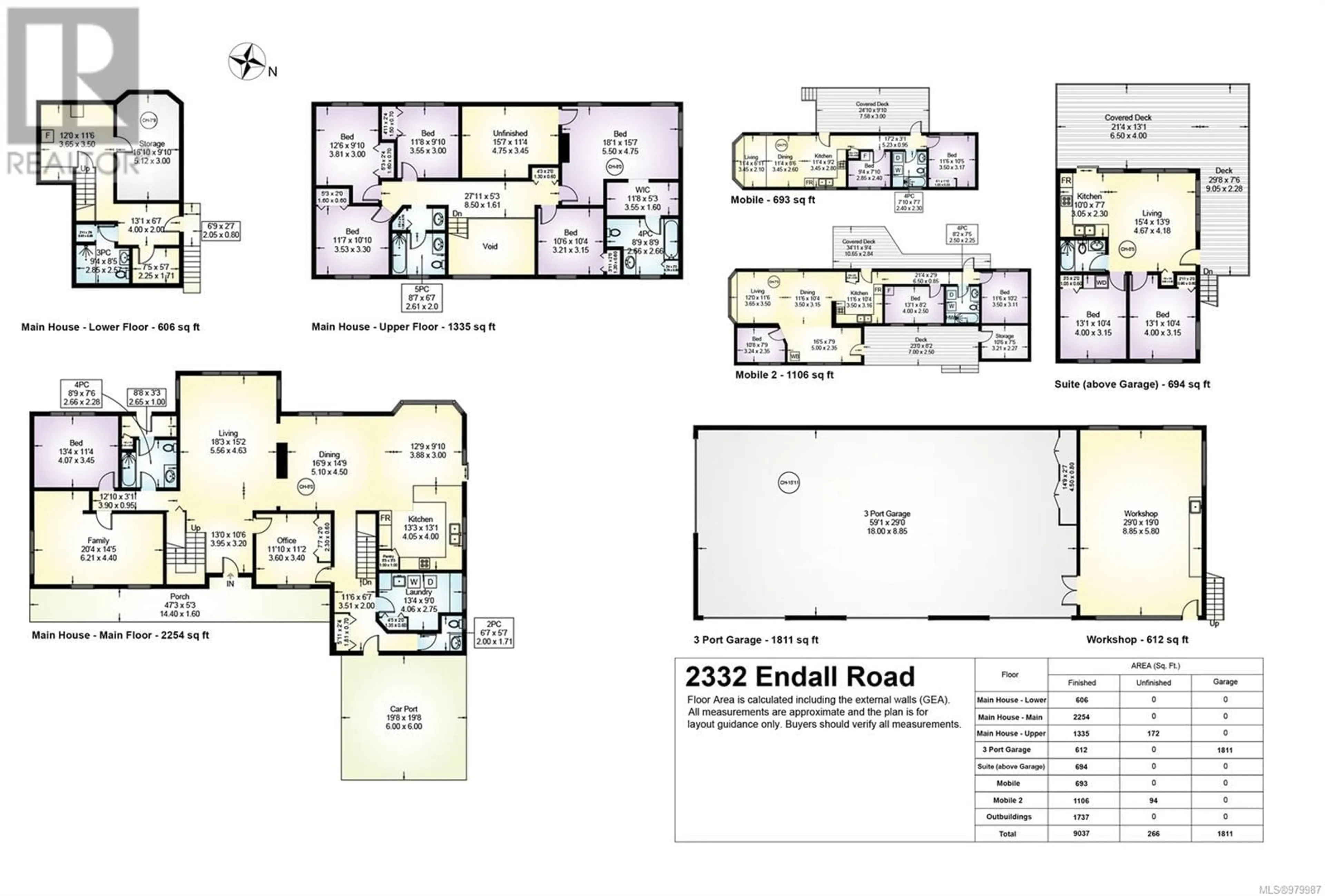 Floor plan for 2332 Endall Rd, Black Creek British Columbia V9J1G7