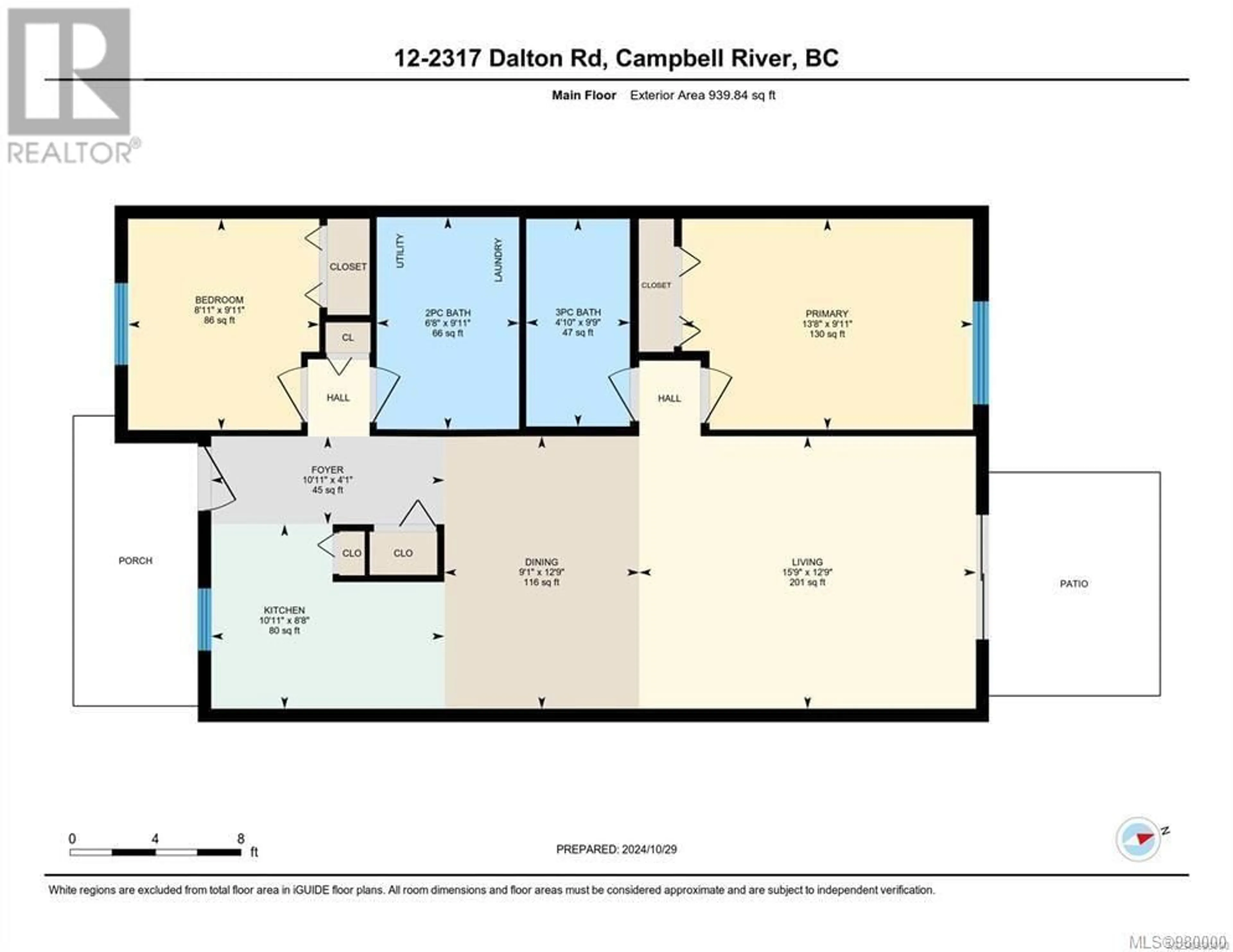 Floor plan for 12 - 2317 DALTON ROAD, Campbell River British Columbia V9W1H7