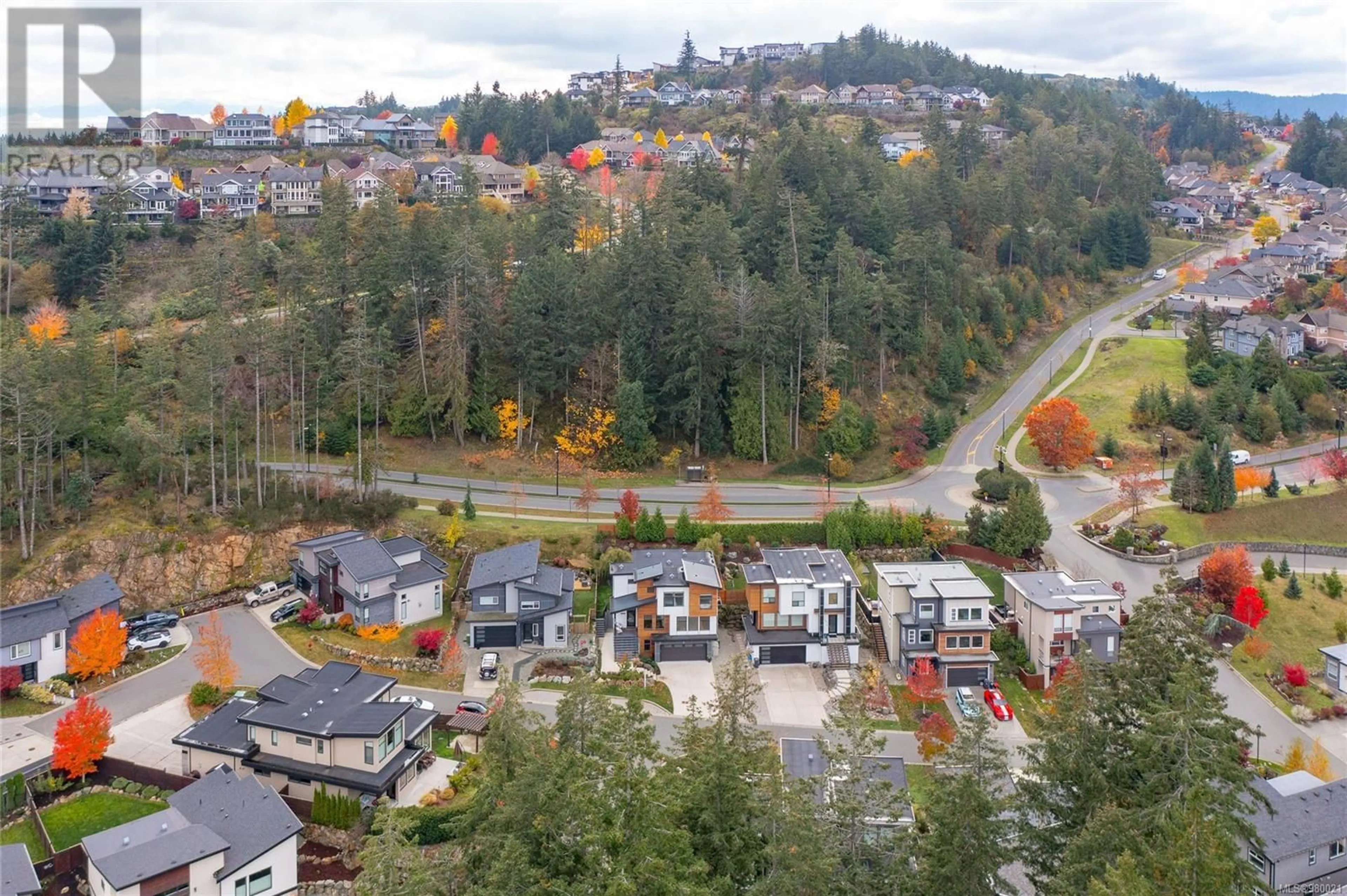 A pic from exterior of the house or condo, the street view for 1163 River Rock Pl, Highlands British Columbia V9B0S6