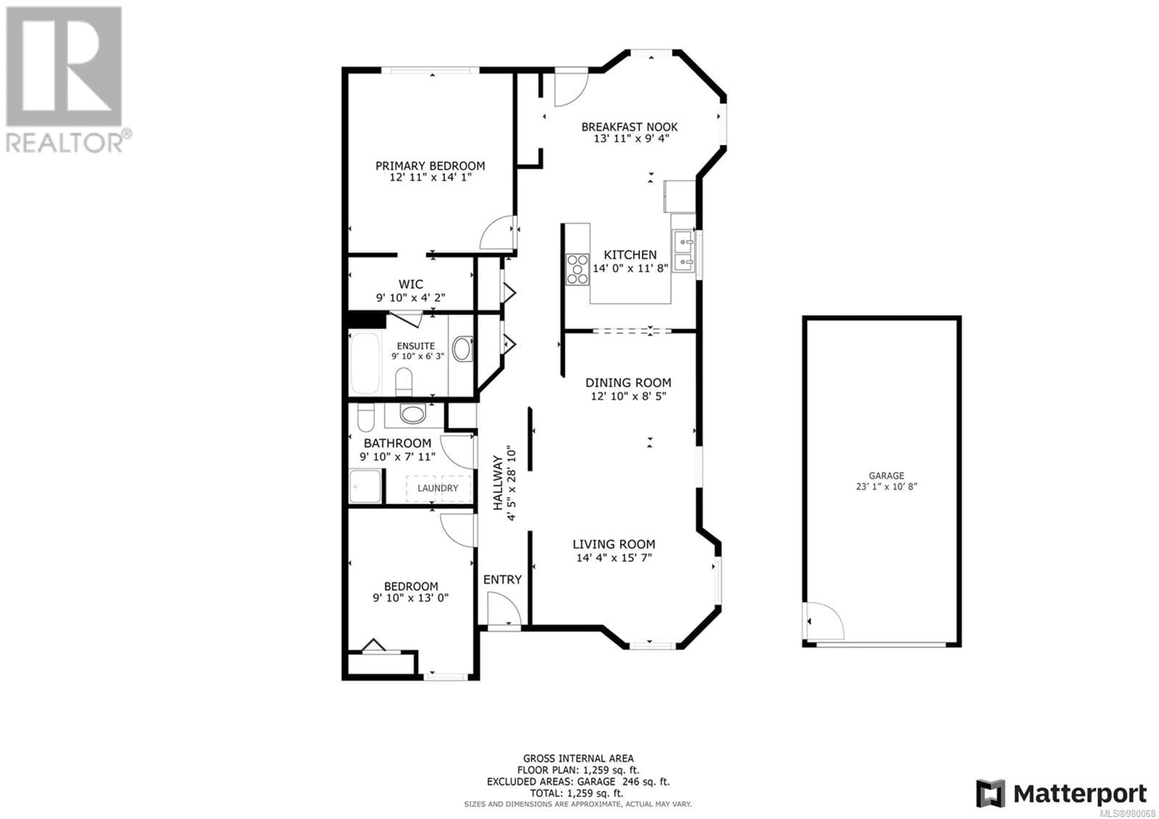 Floor plan for 7 595 Evergreen Rd, Campbell River British Columbia V9W7R4