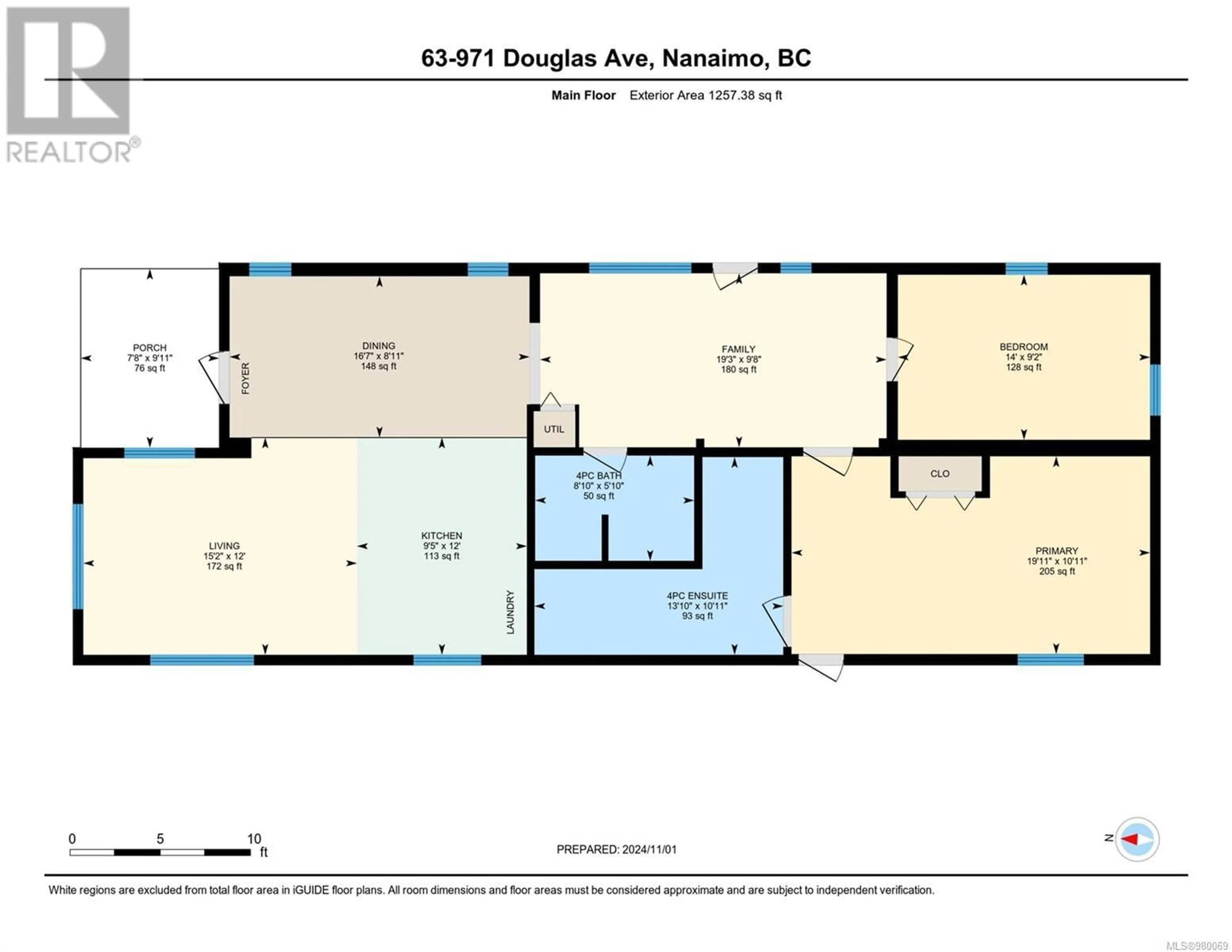 Floor plan for 63 971 Douglas Ave, Nanaimo British Columbia V9R6C1