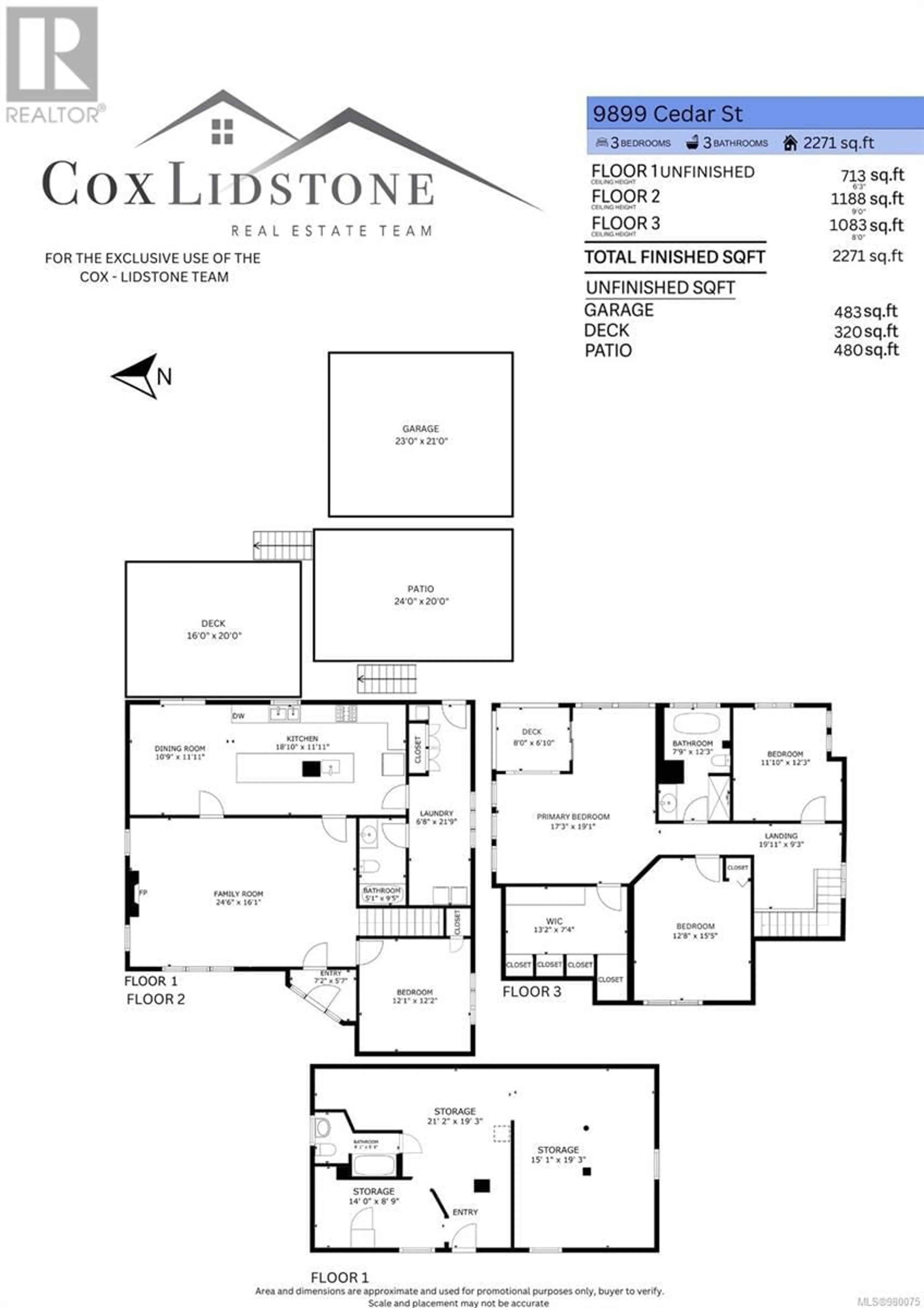 Floor plan for 9899 Cedar St, Chemainus British Columbia V0R1K0