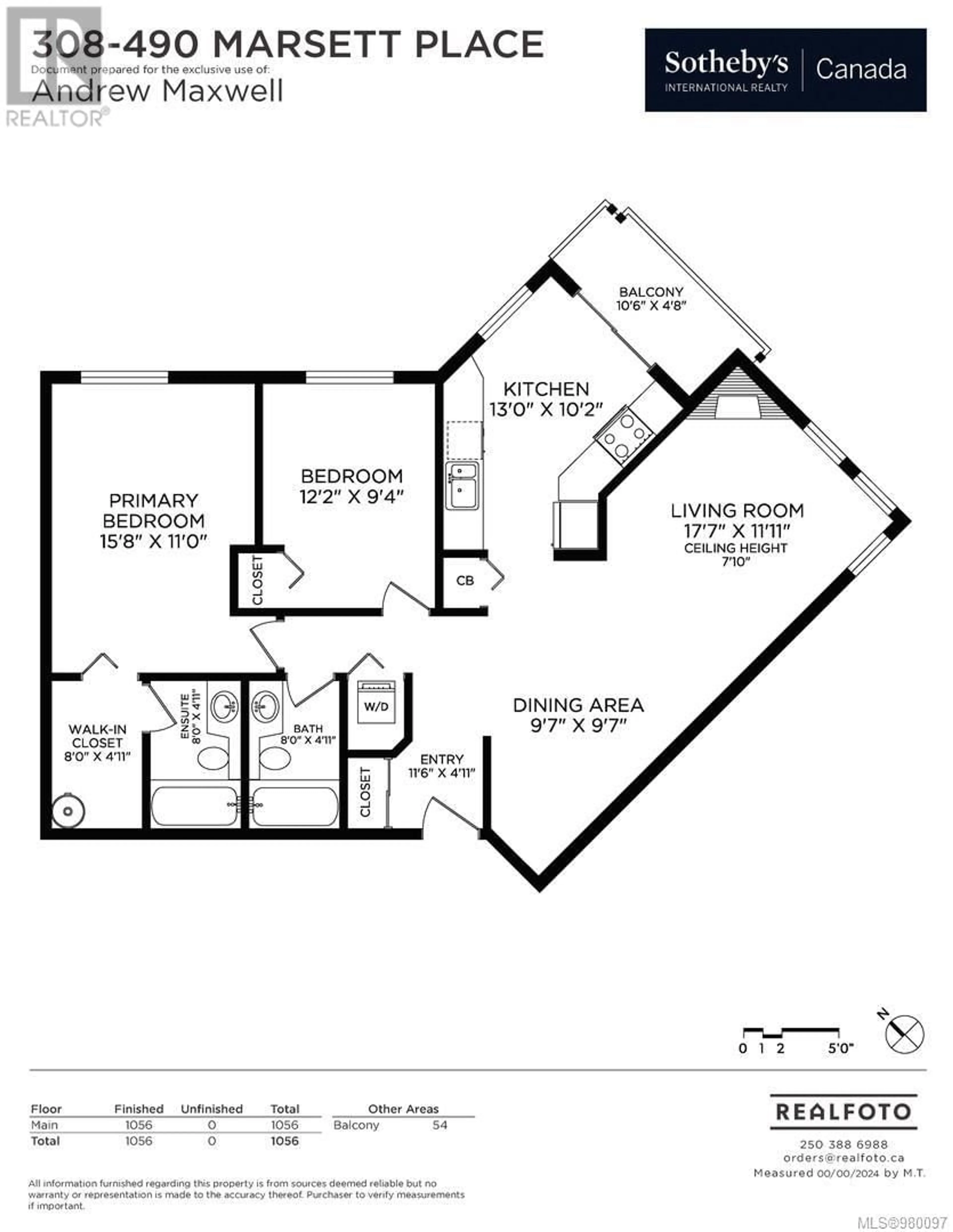 Floor plan for 308 490 Marsett Pl, Saanich British Columbia V8Z7J1