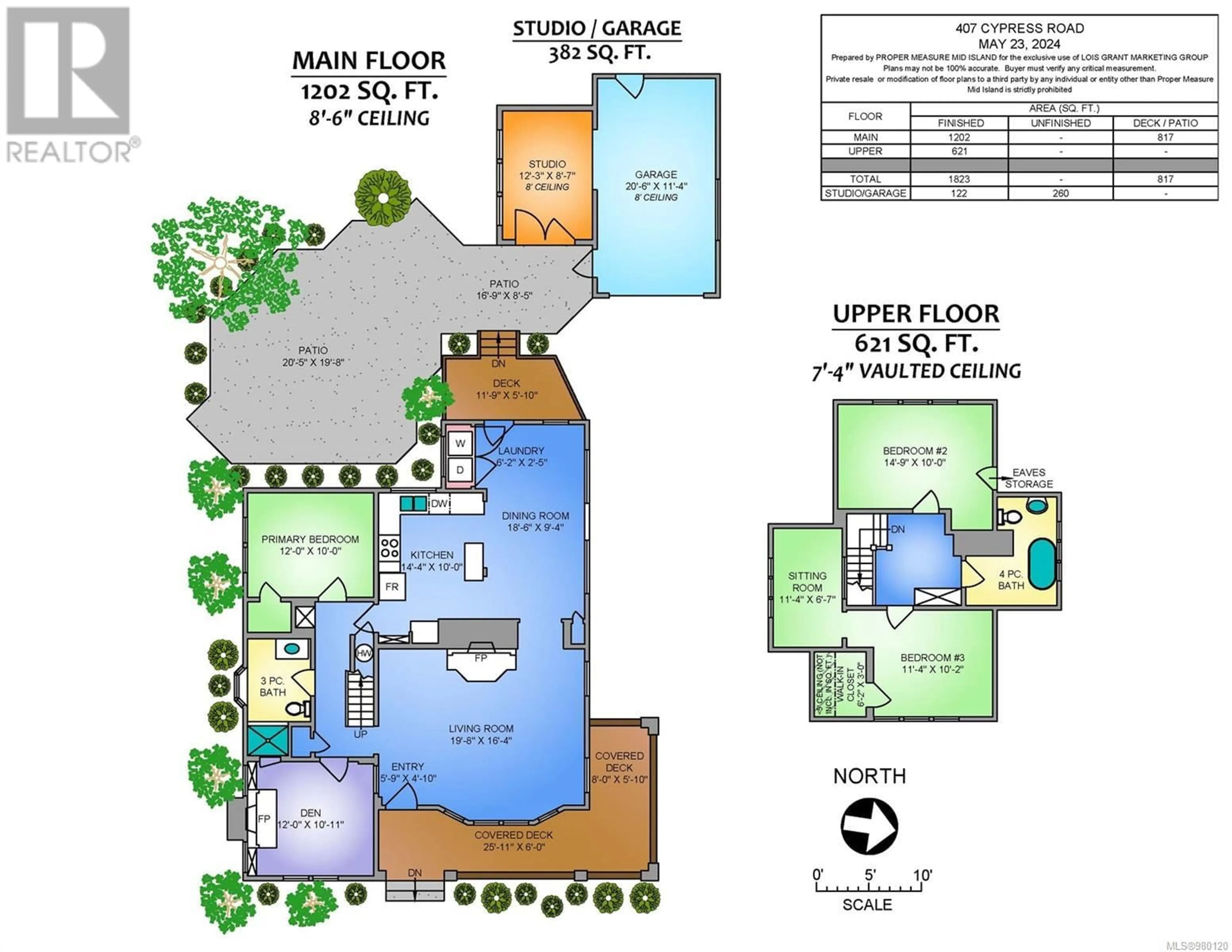 Floor plan for 407 Cypress Rd, Qualicum Beach British Columbia V9K1G5