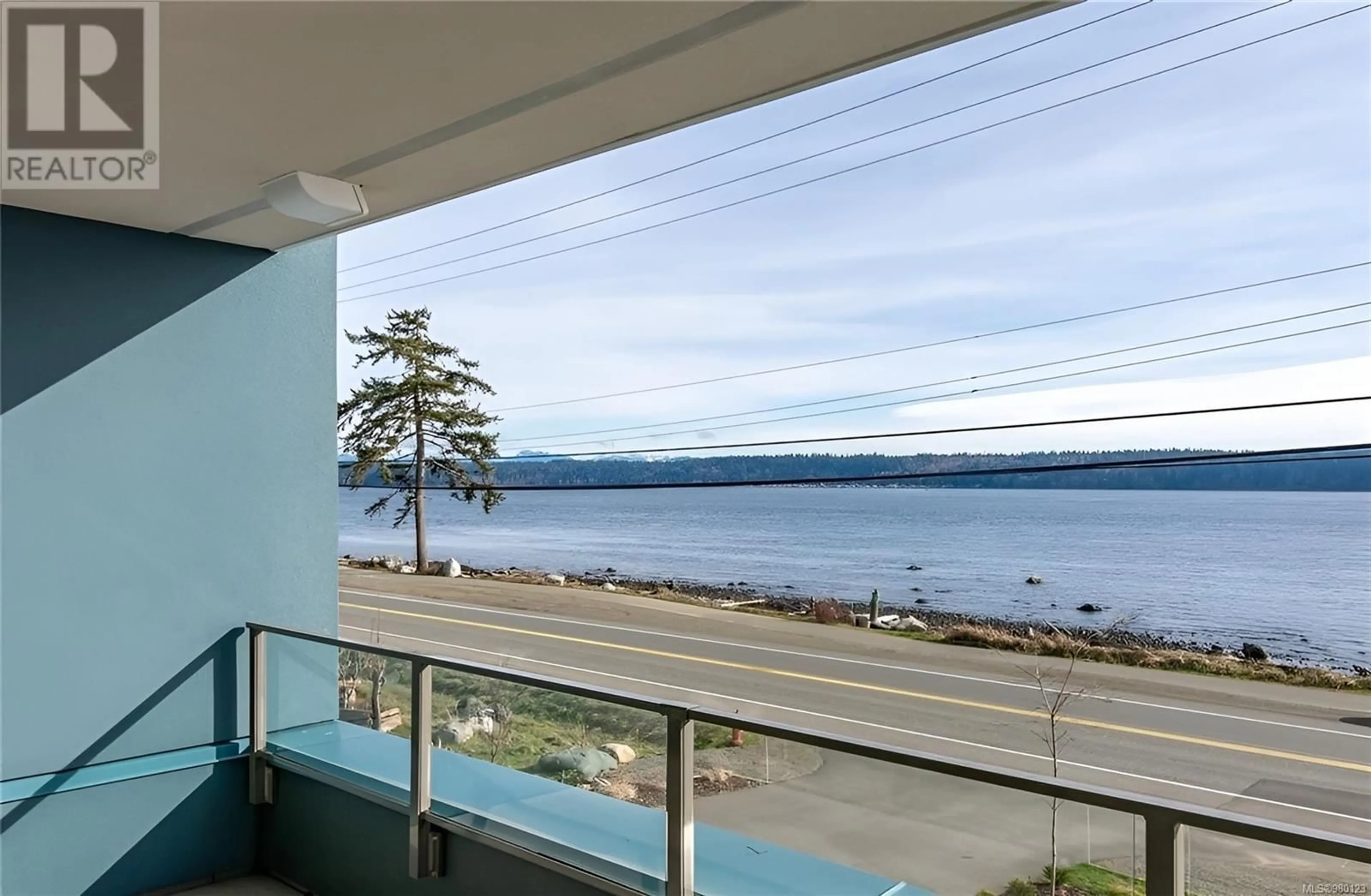 Balcony in the apartment, the view of lake or river for 205 536 Island Hwy S, Campbell River British Columbia V9W1A5