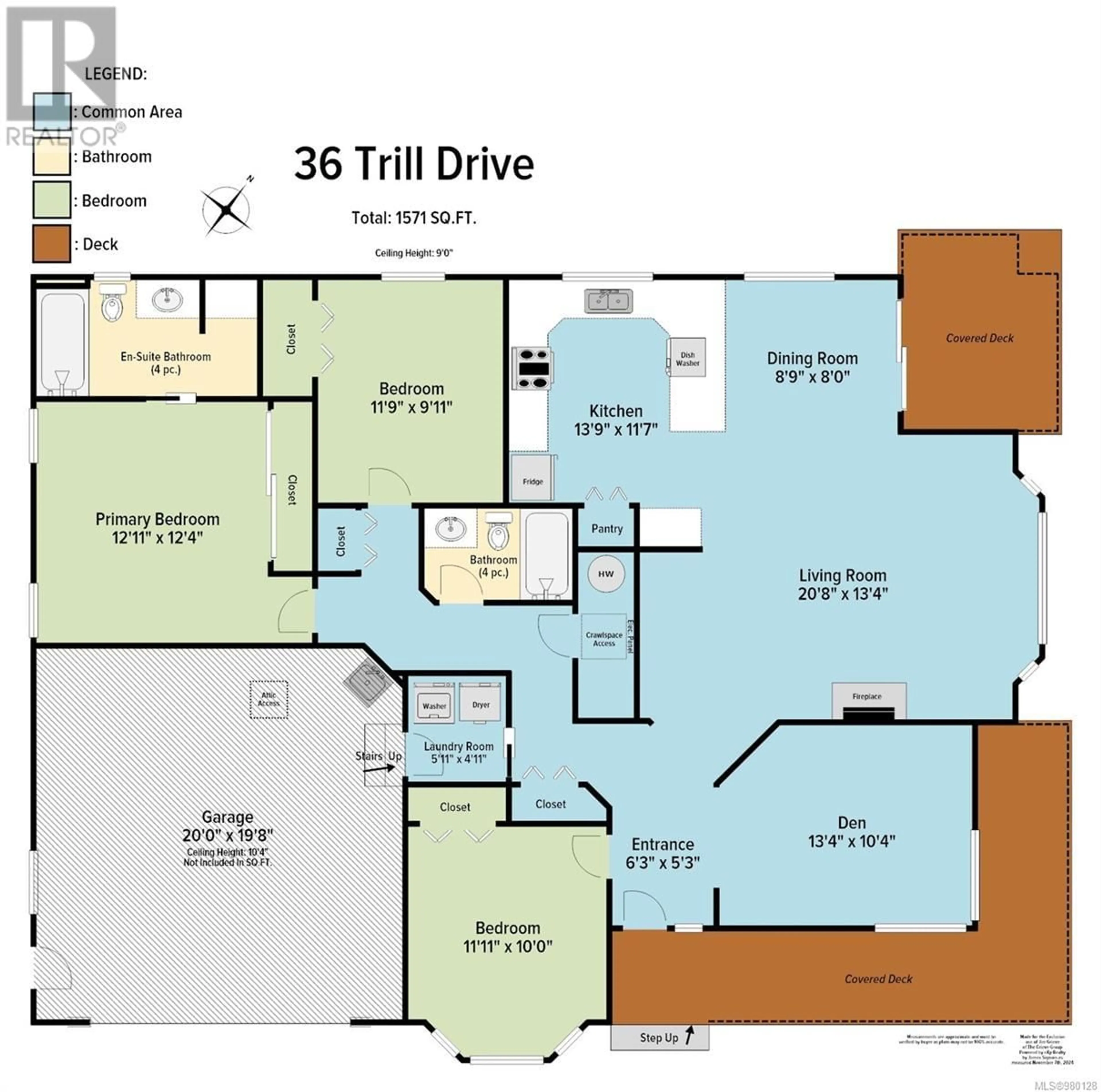 Floor plan for 36 Trill Dr, Parksville British Columbia V9P2Z9