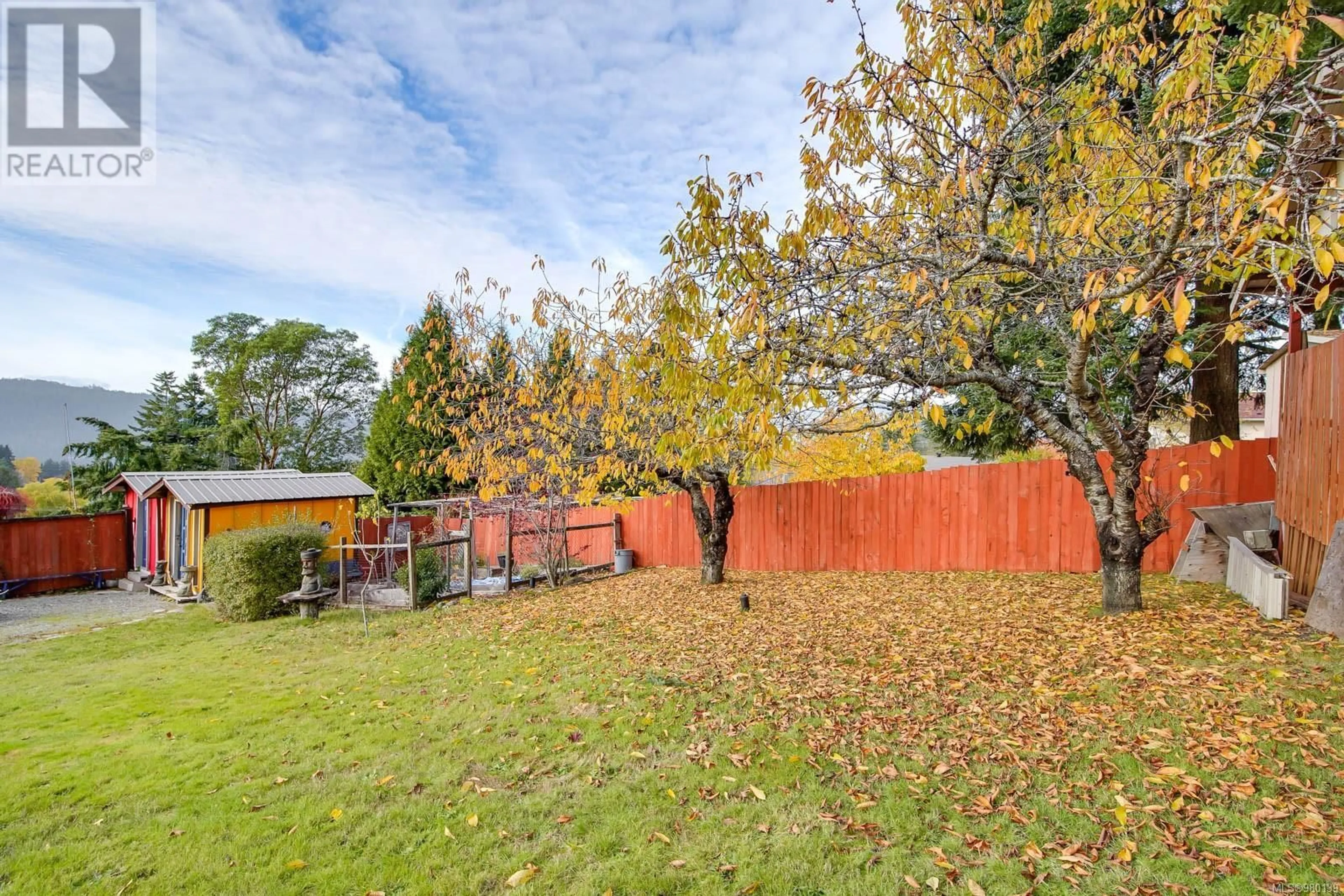 Patio, the fenced backyard for 2374 Anderson Ave, Port Alberni British Columbia V9Y2W6