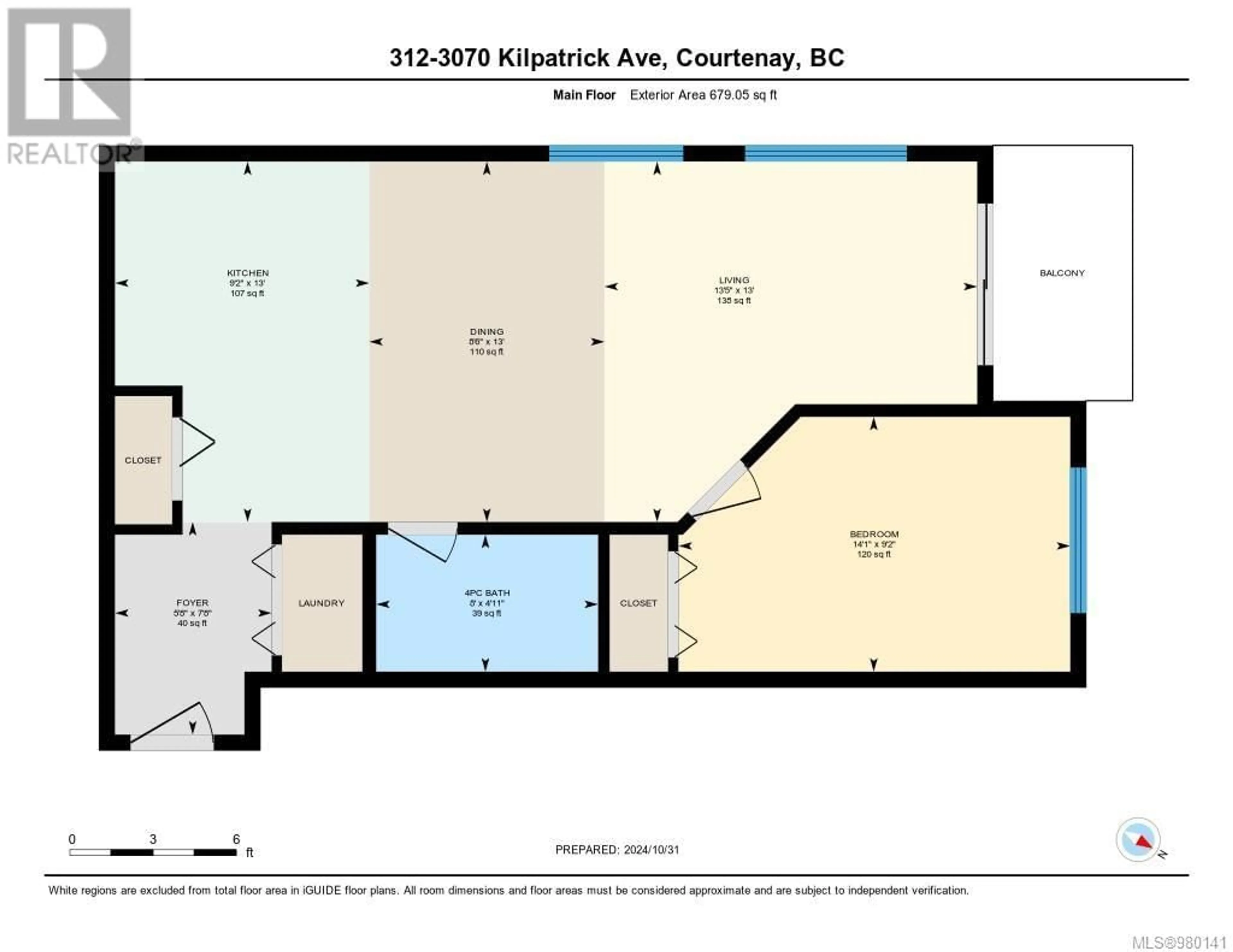 Floor plan for 312 3070 Kilpatrick Ave, Courtenay British Columbia V9N0G7