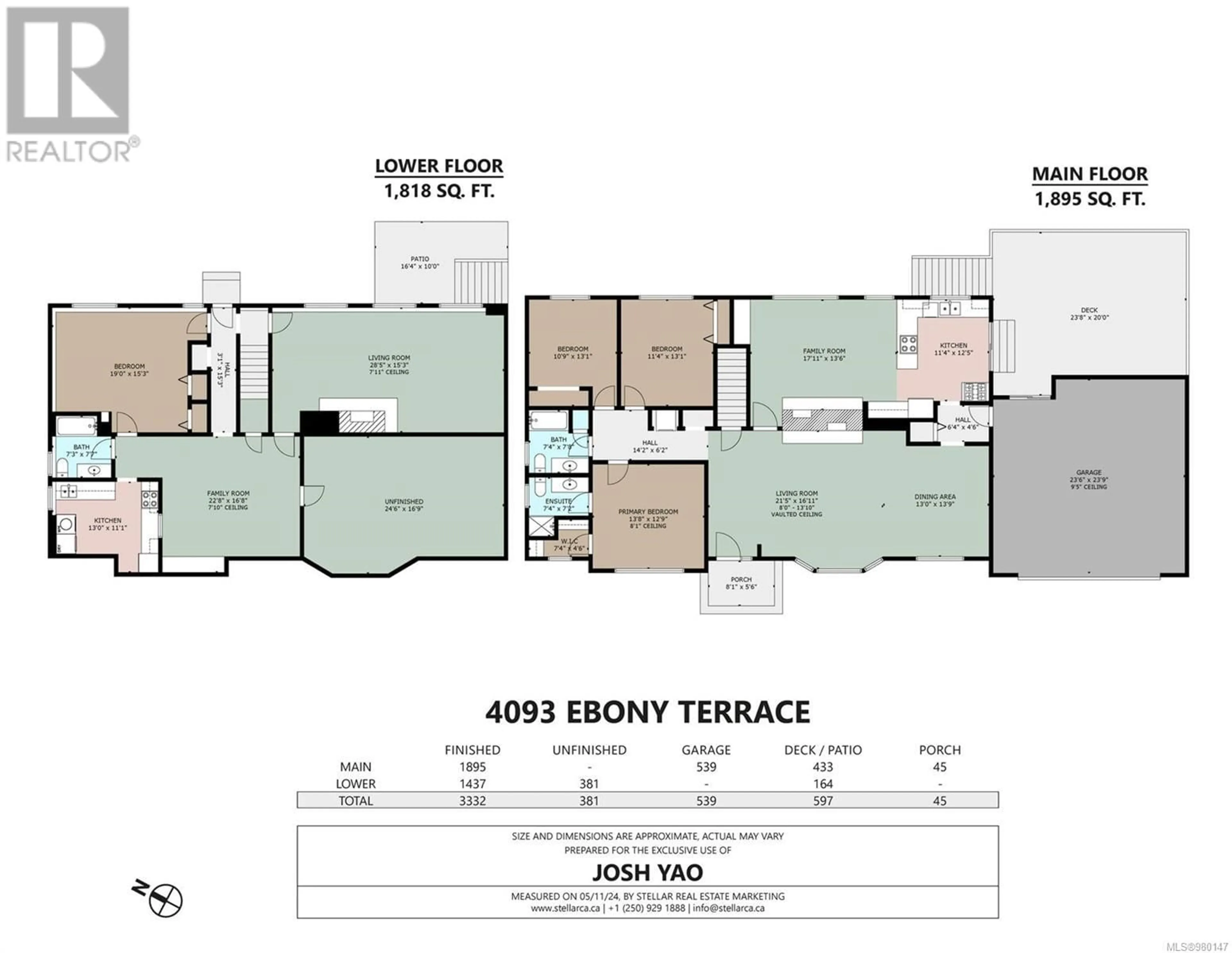 Floor plan for 4093 Ebony Terr, Saanich British Columbia V8Z3Z2