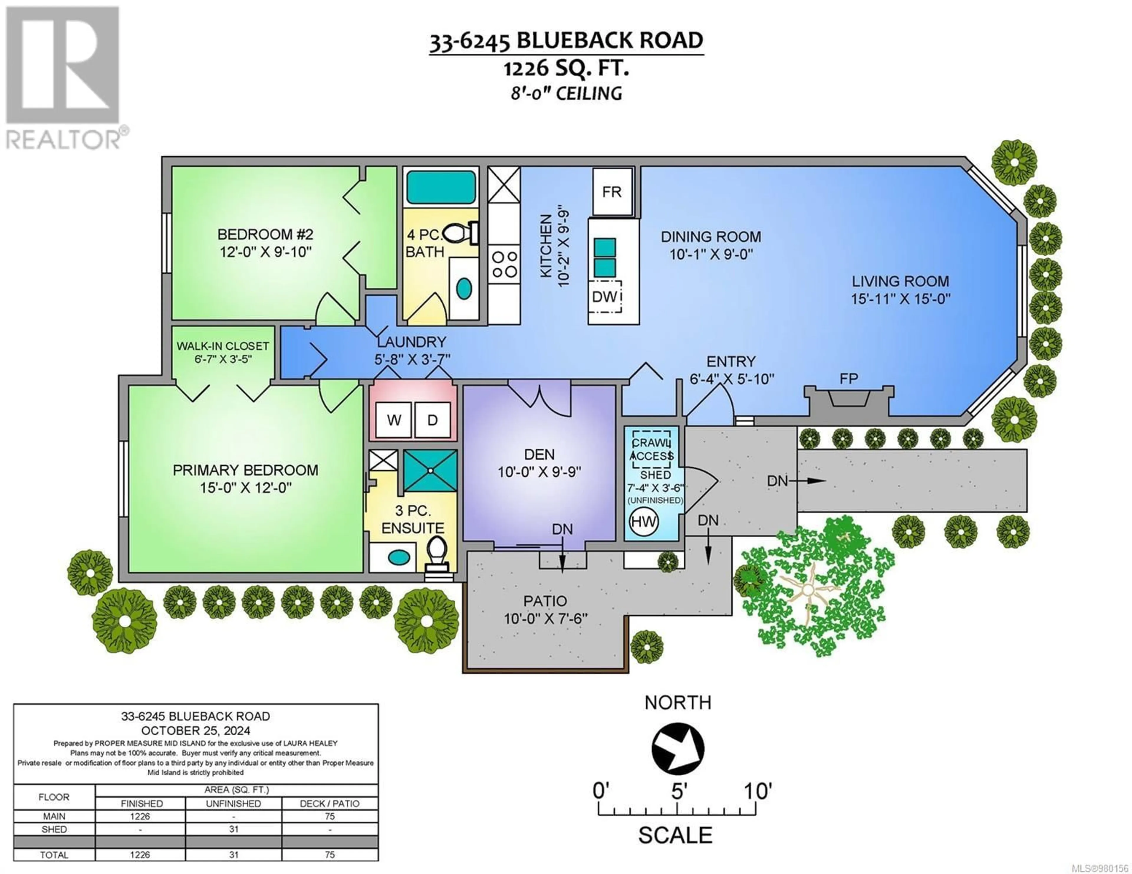 Floor plan for 33 6245 Blueback Rd, Nanaimo British Columbia V9V1N7