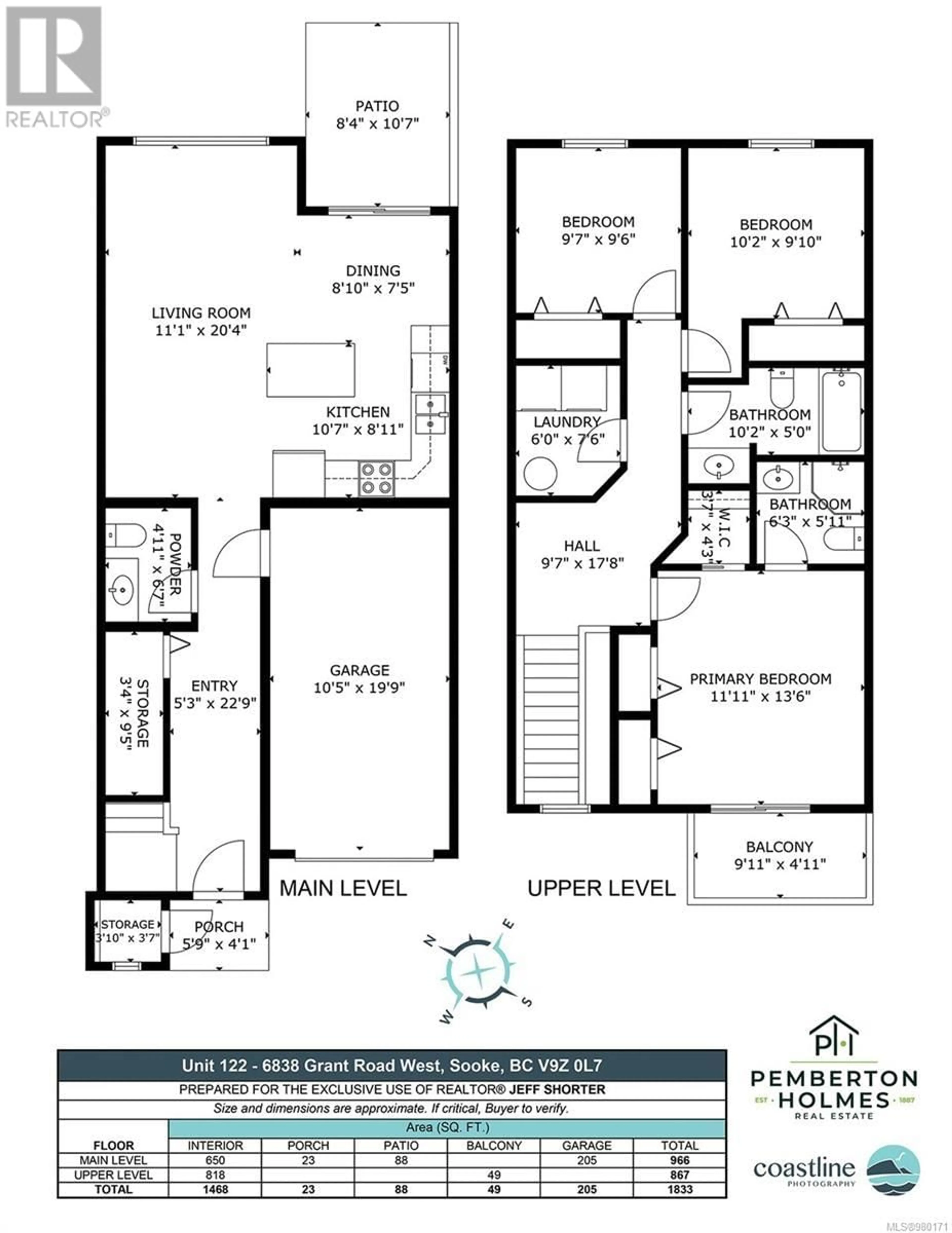 Floor plan for 122 6838 Grant Rd W, Sooke British Columbia V9Z0L7