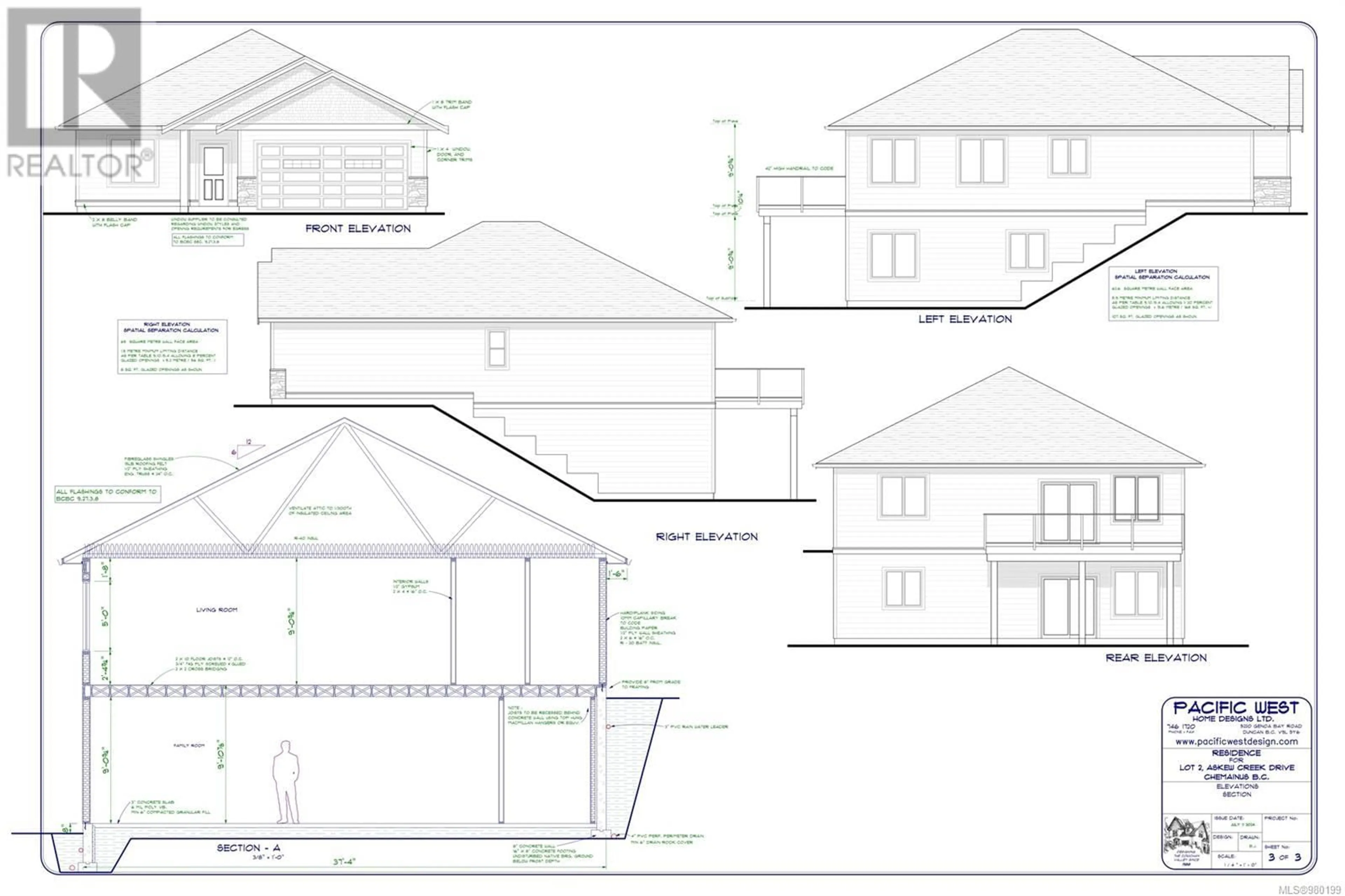 Frontside or backside of a home, cottage for 9657 Askew Creek Dr, Chemainus British Columbia V9L3X1