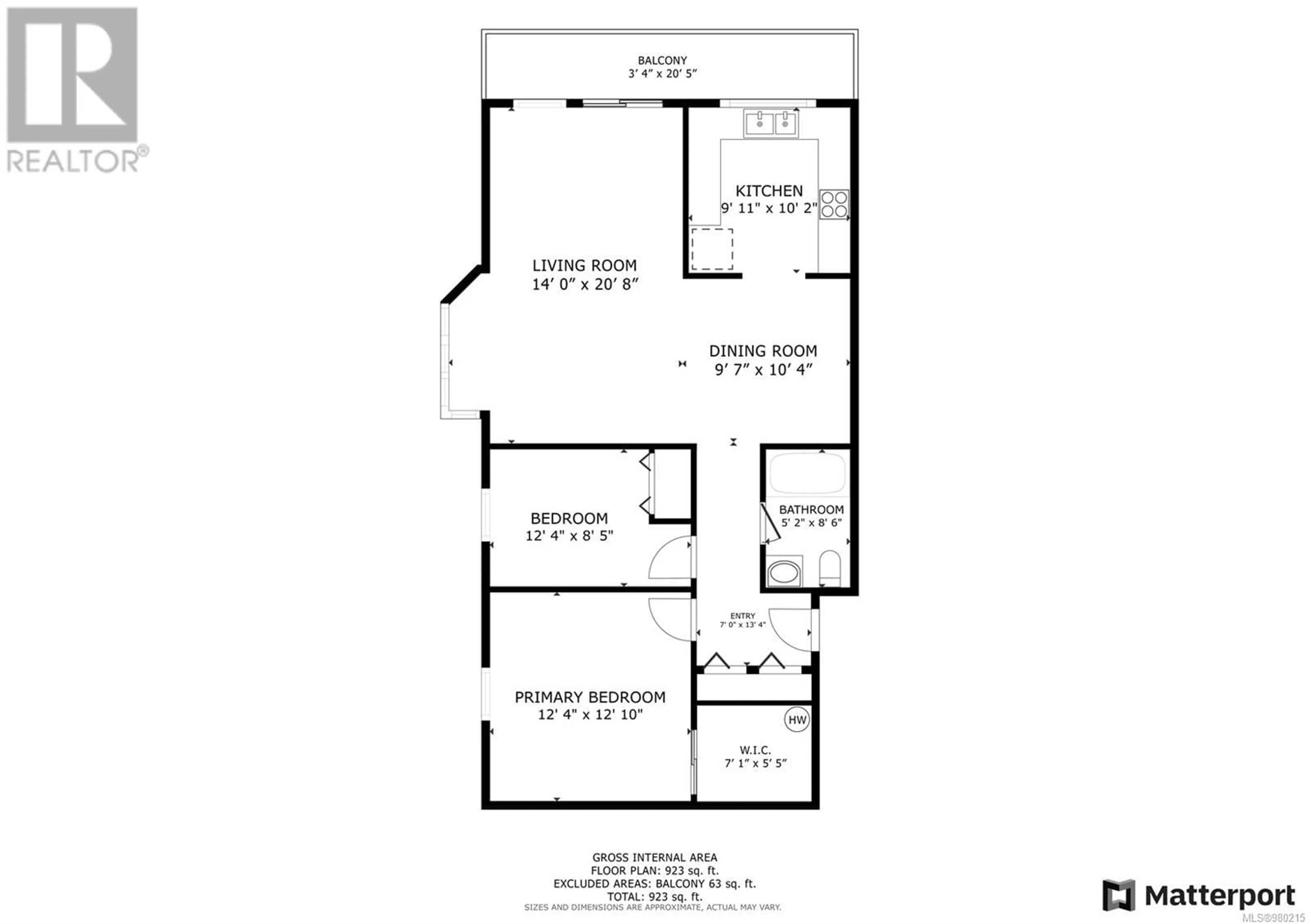 Floor plan for 303 501 9th Ave, Campbell River British Columbia V9W4B5