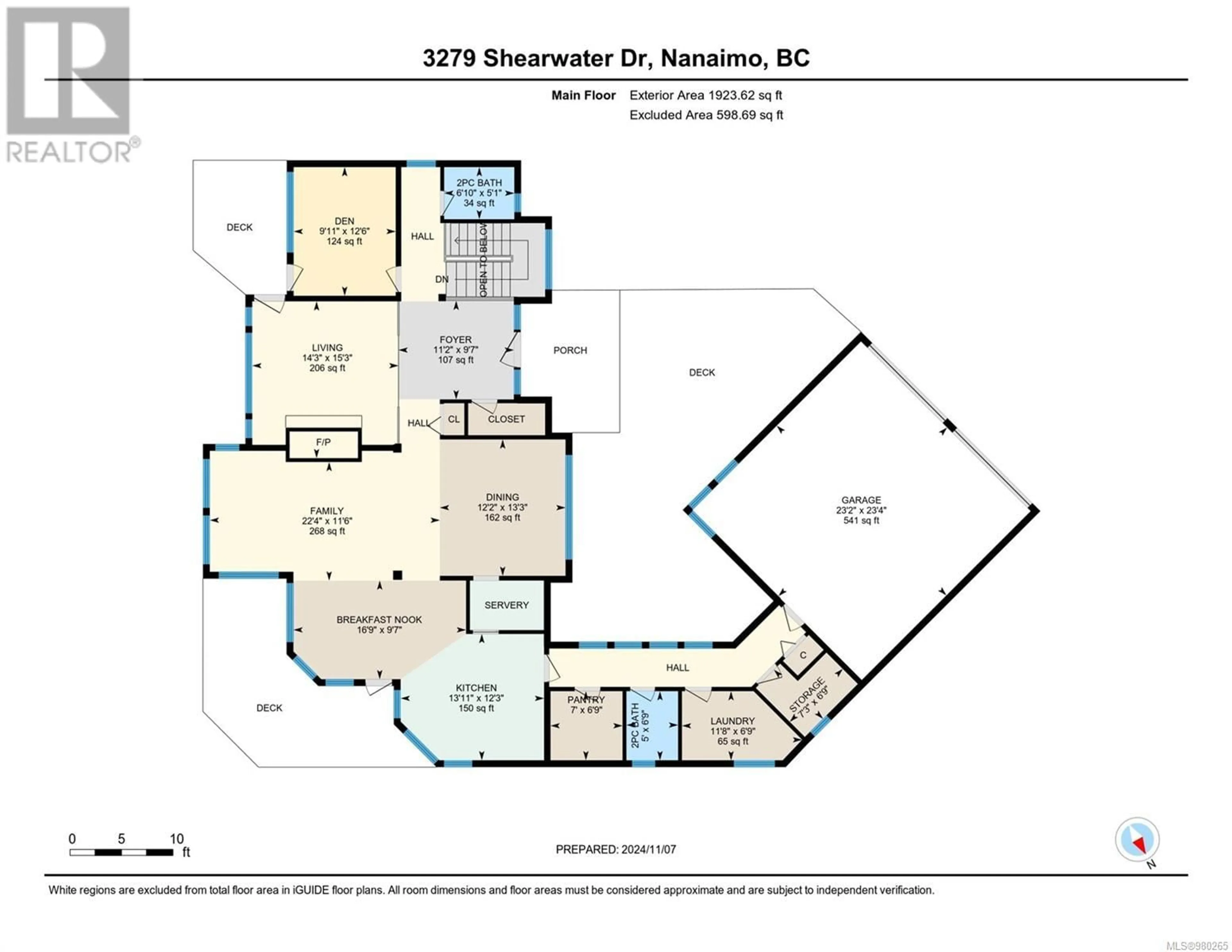 Floor plan for 3279 Shearwater Dr, Nanaimo British Columbia V9T6A1