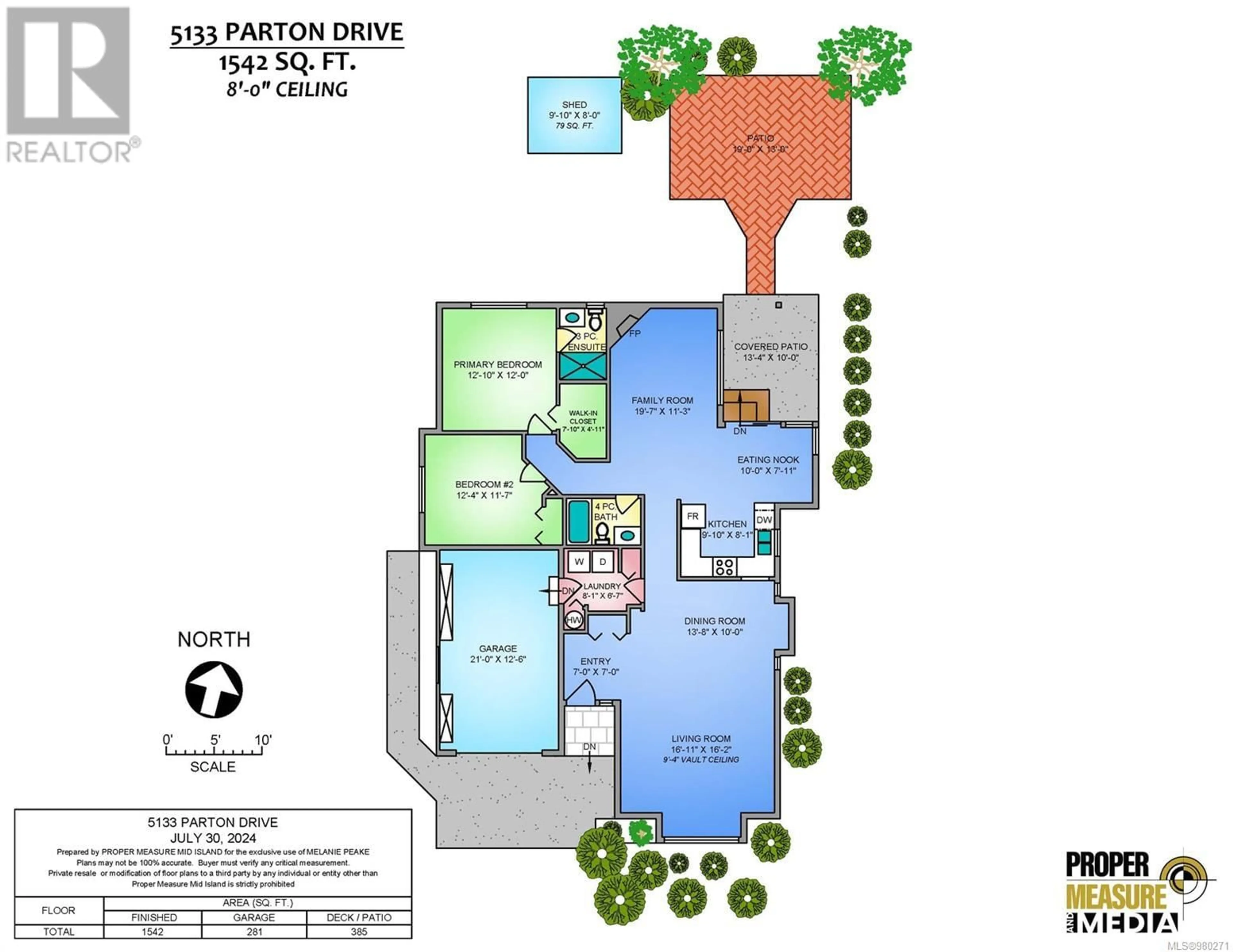 Floor plan for 5133 Parton Dr, Nanaimo British Columbia V9T5S9