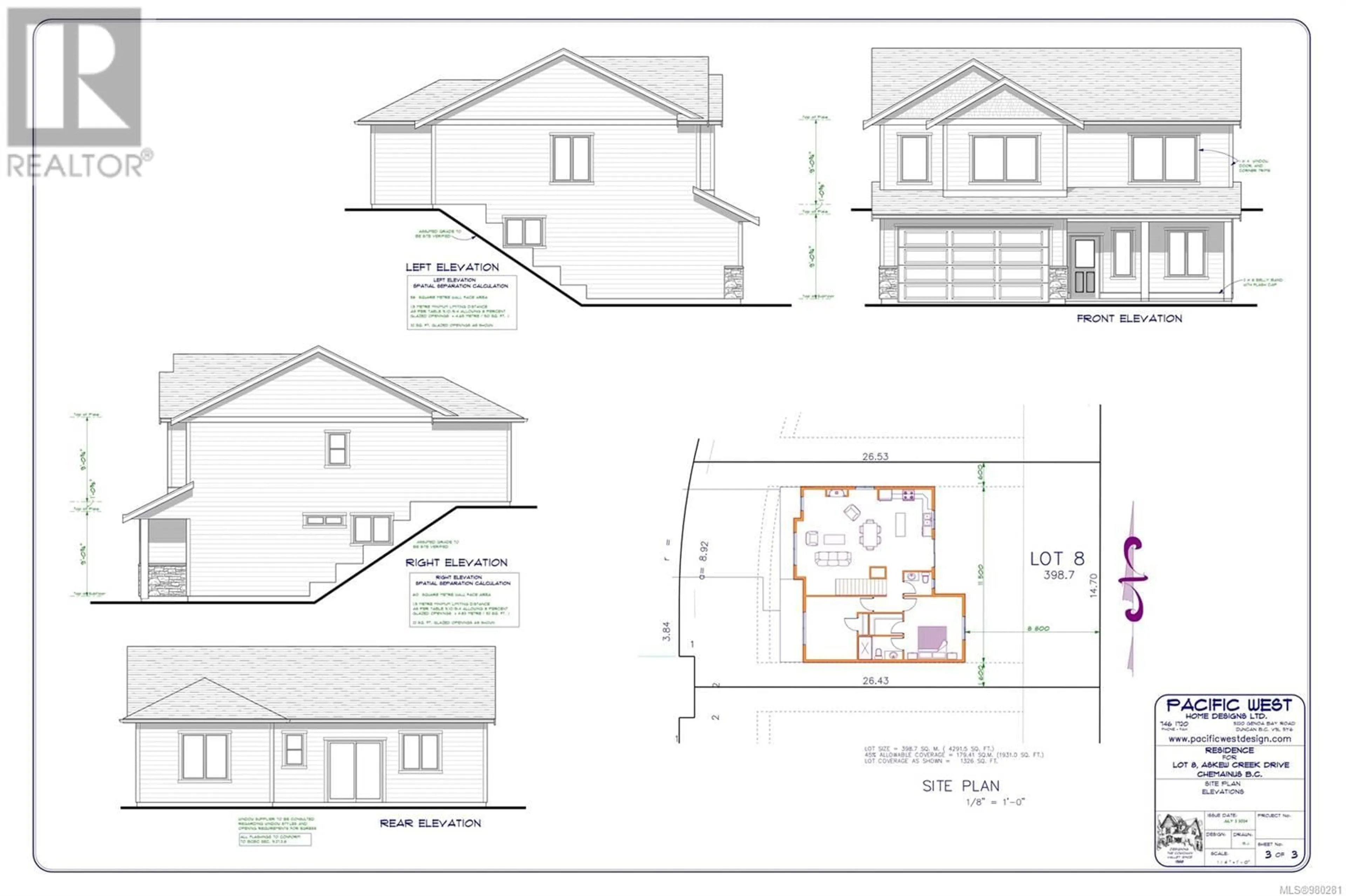 Floor plan for 9683 Askew Creek Dr, Chemainus British Columbia V9L3X1