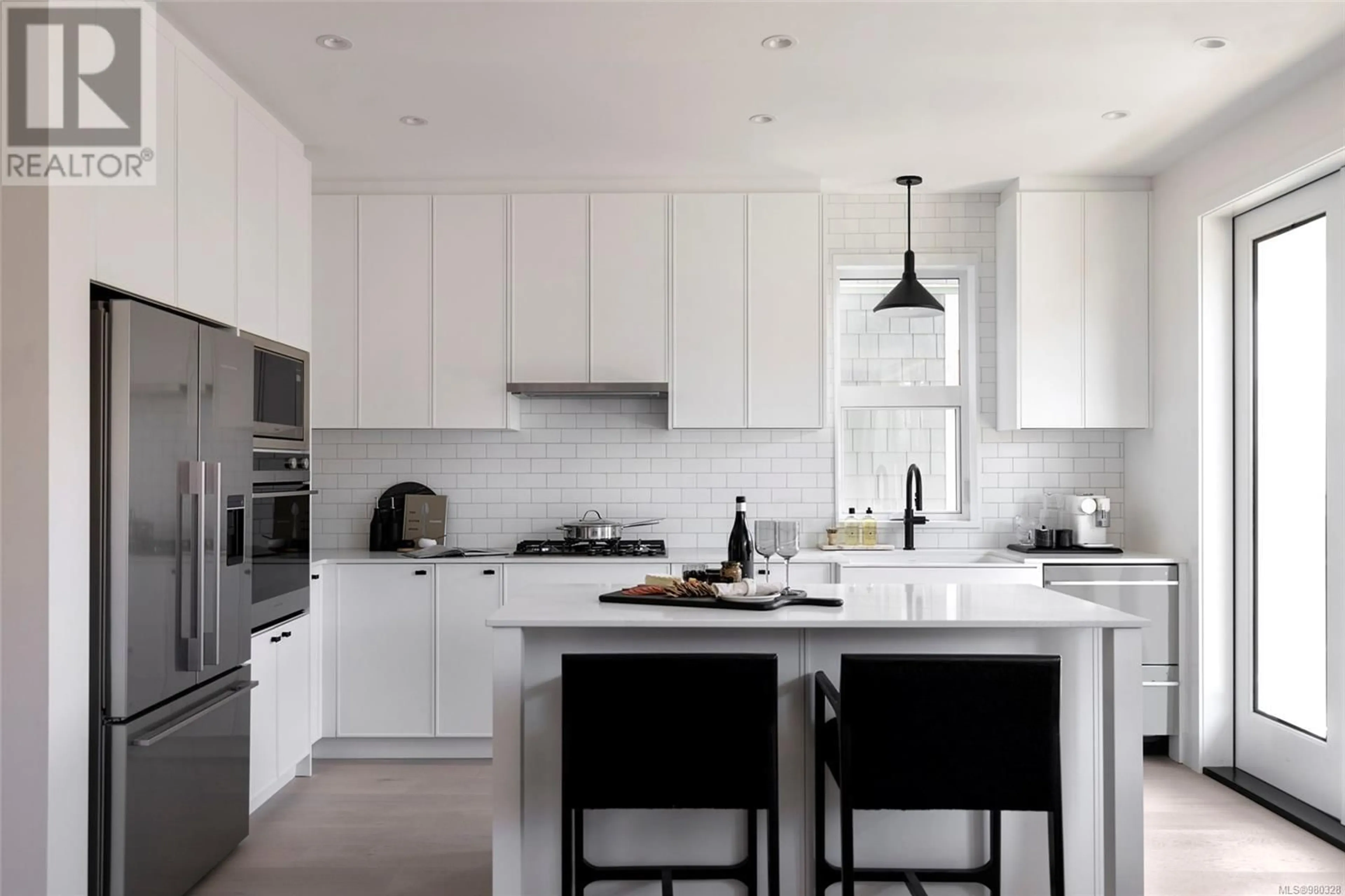 Contemporary kitchen, ceramic/tile floor for 2170 CHURCH ROAD, Sooke British Columbia V9Z0W7