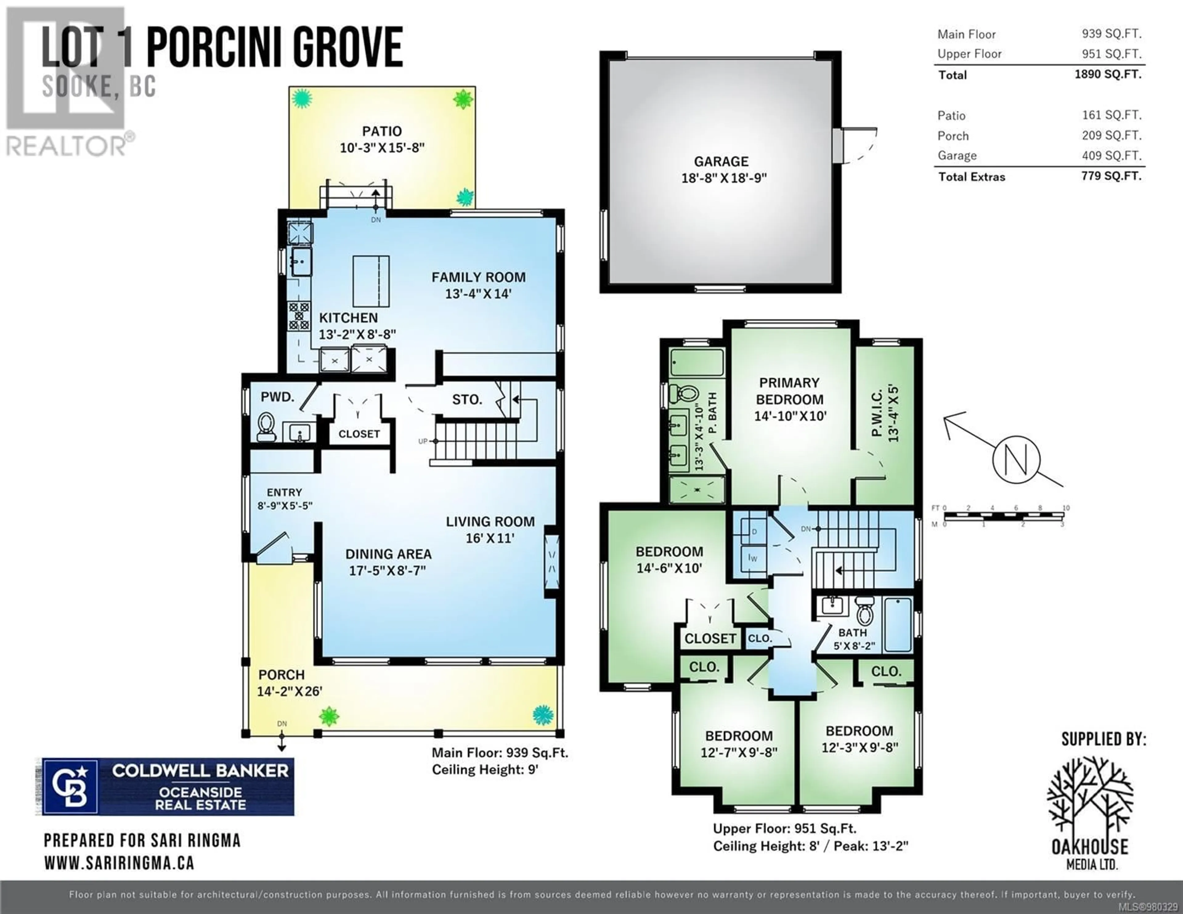 Floor plan for 2179 Porcini Grove, Sooke British Columbia V9Z0W7