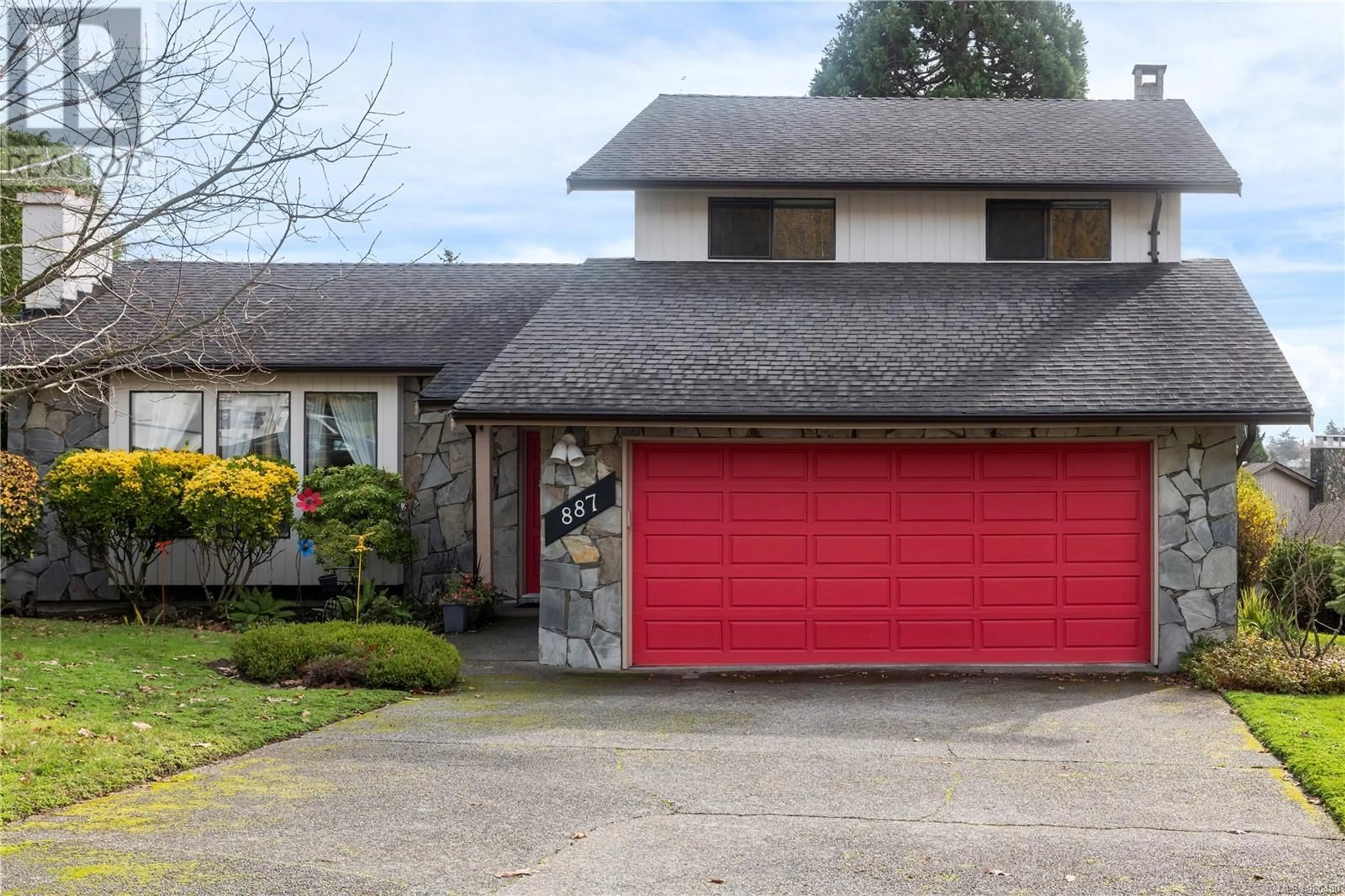 Frontside or backside of a home, cottage for 887 Denford Cres, Saanich British Columbia V8X4M9