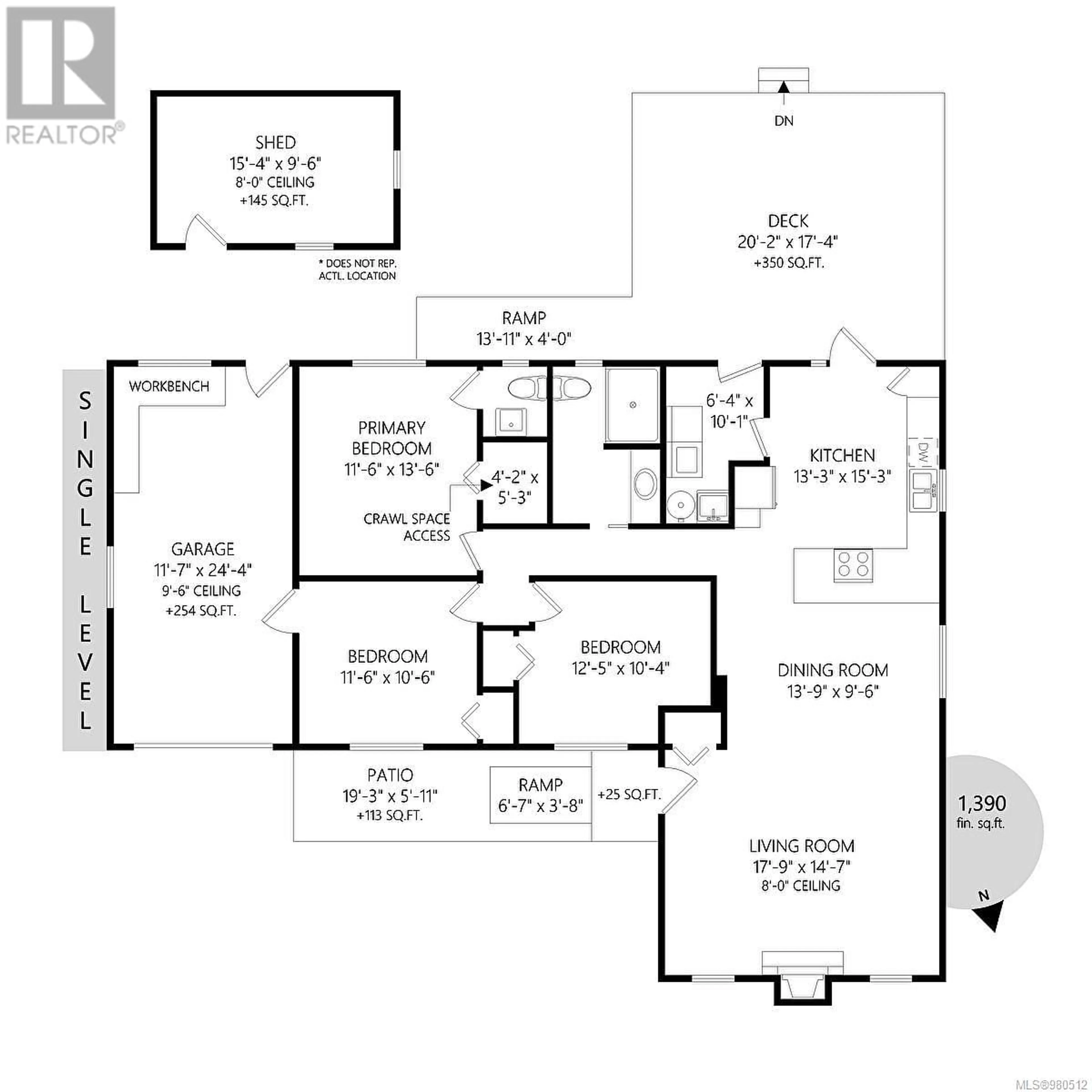 Floor plan for 2482 Seine Rd, Duncan British Columbia V9L4H9