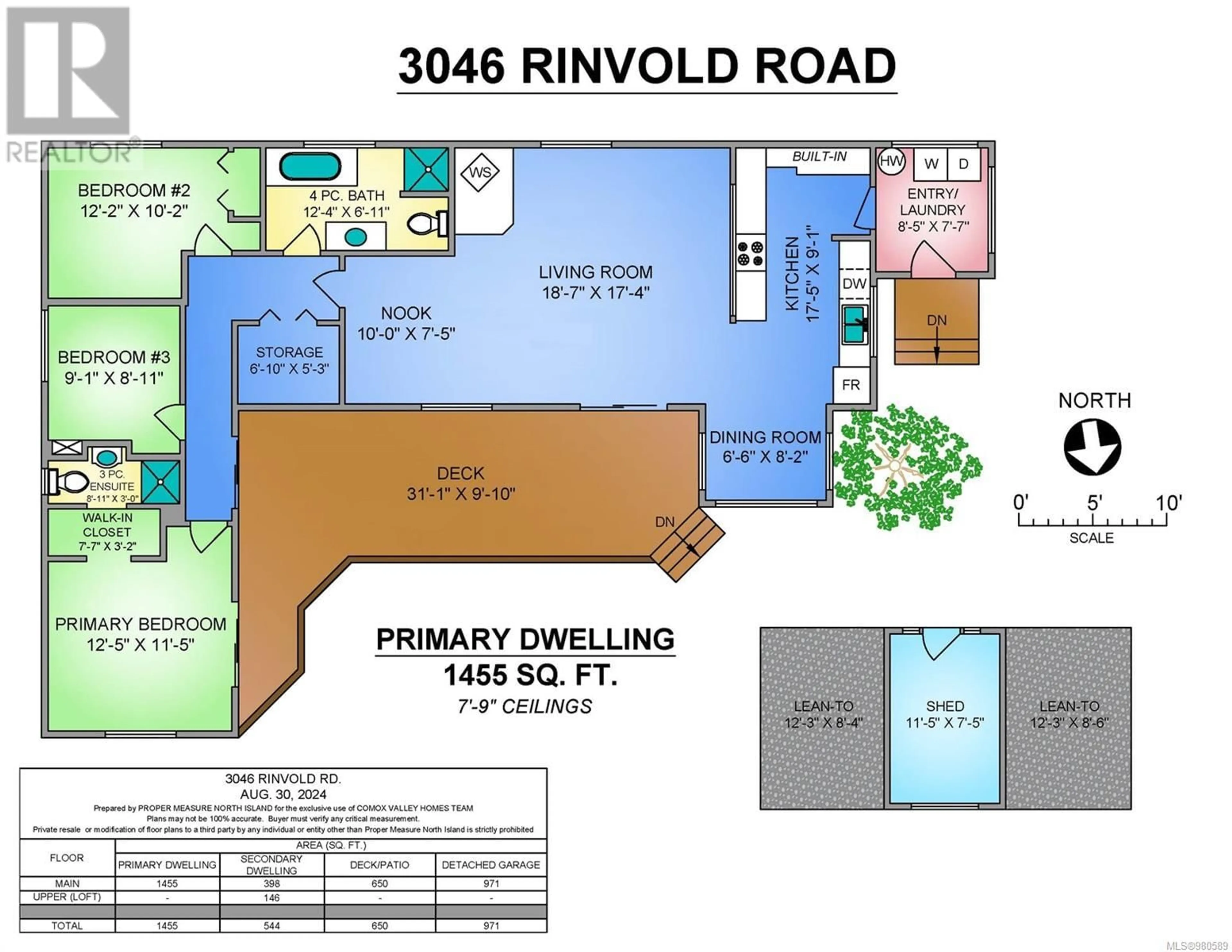 Floor plan for 3046 Rinvold Rd, Hilliers British Columbia V9K1X2