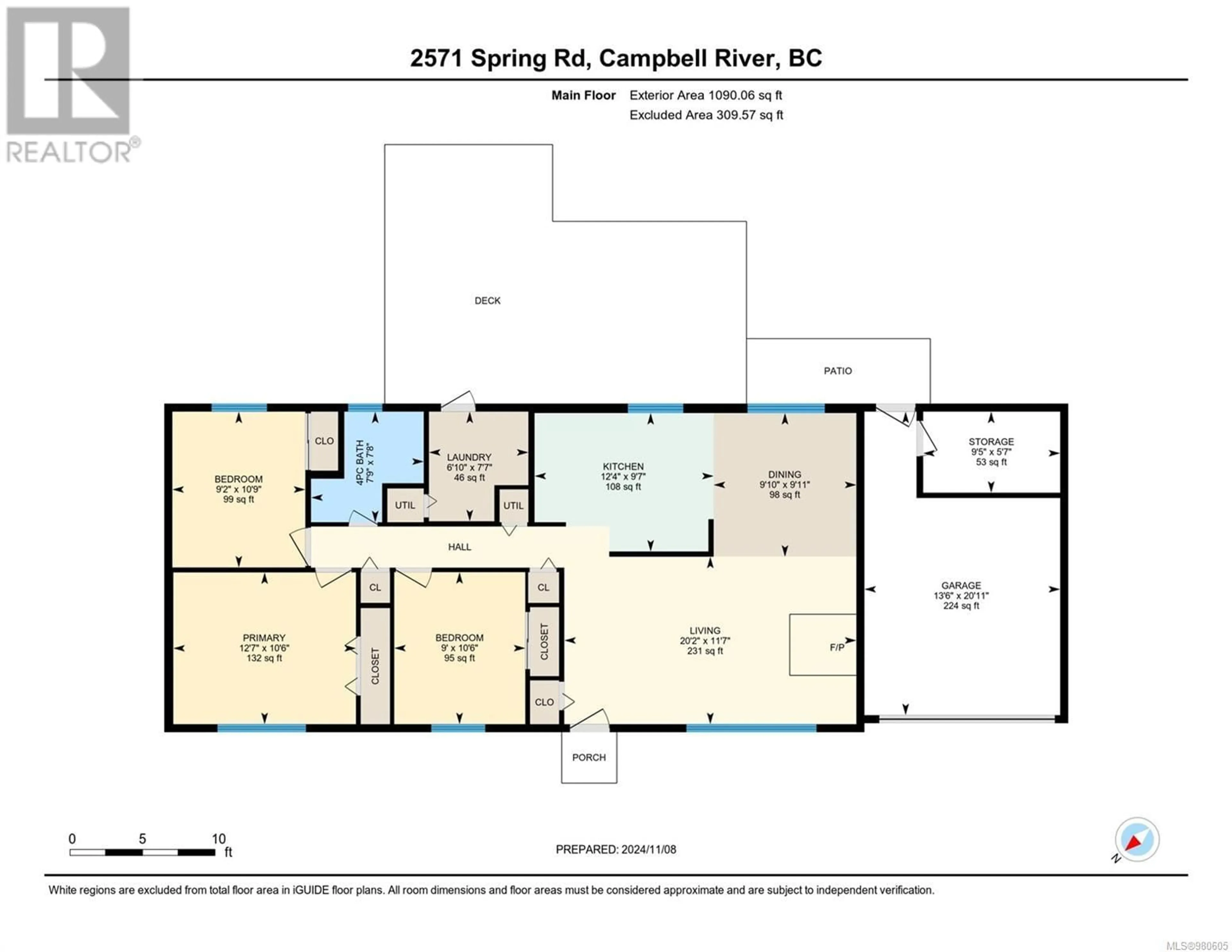 Floor plan for 2571 Spring Rd, Campbell River British Columbia V9W4V8