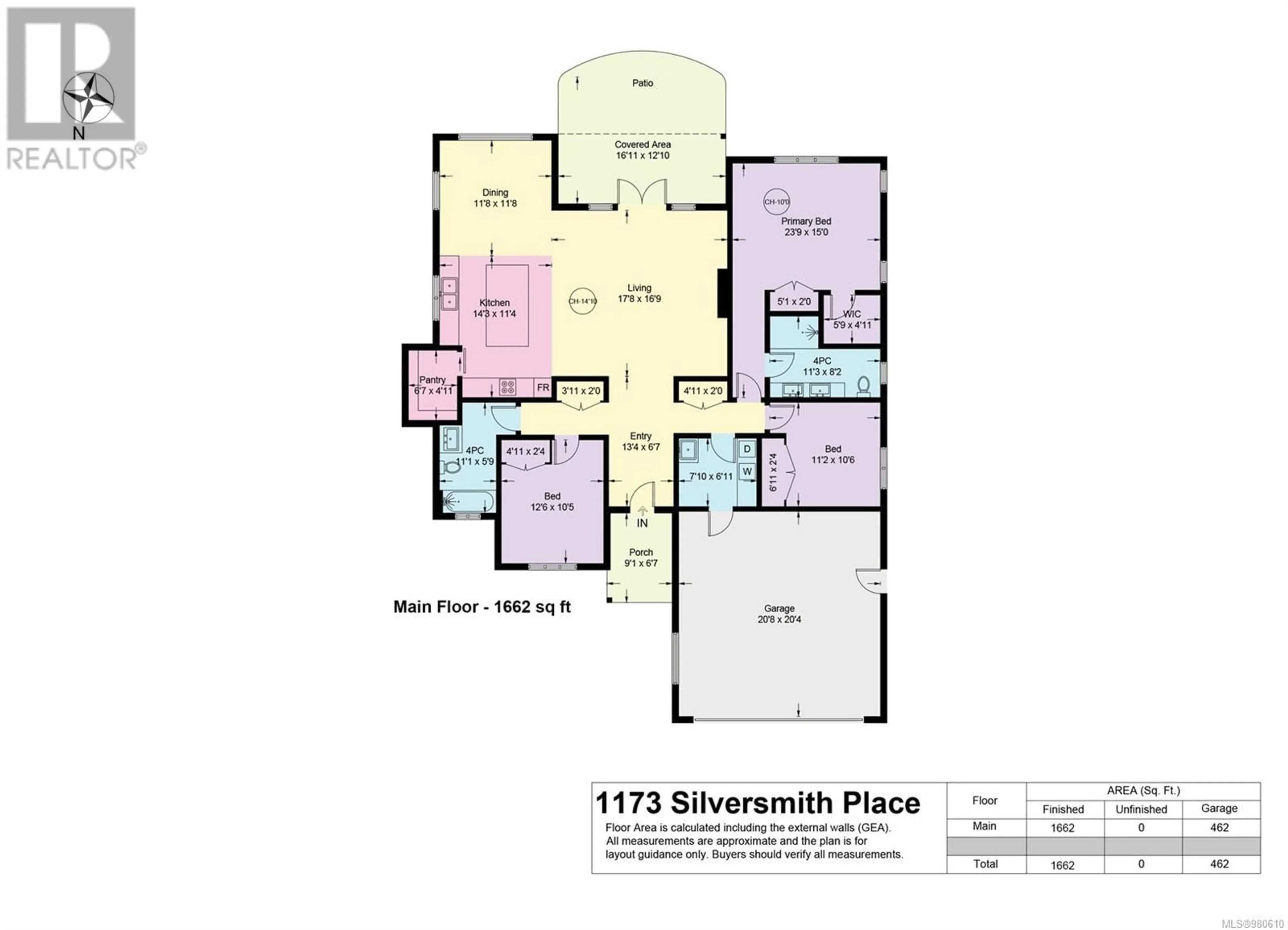 Floor plan for 1173 Silversmith Pl, Comox British Columbia V9M3Y5