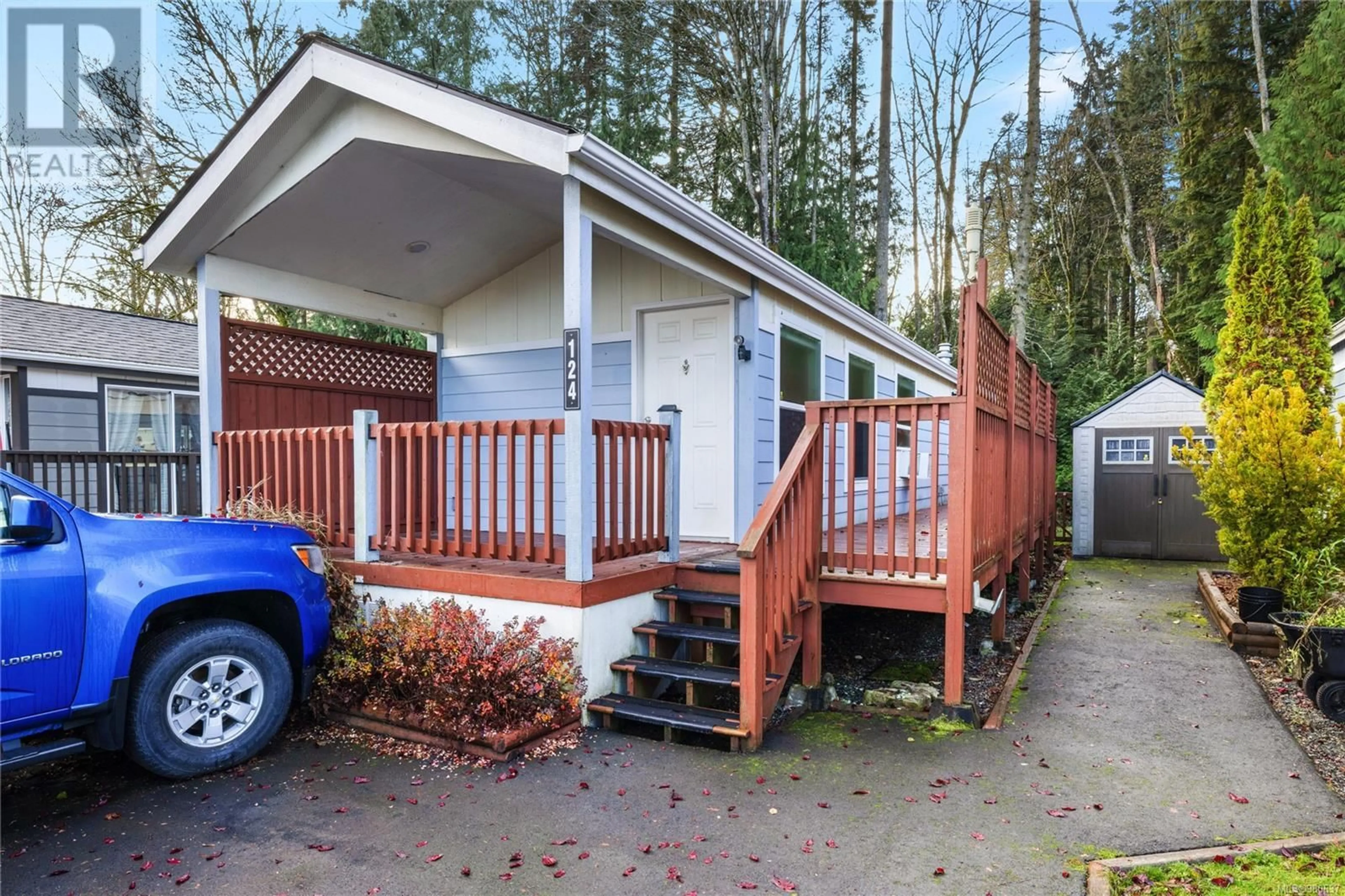 A pic from exterior of the house or condo, cottage for 124 3042 River Rd, Chemainus British Columbia V0R1K3