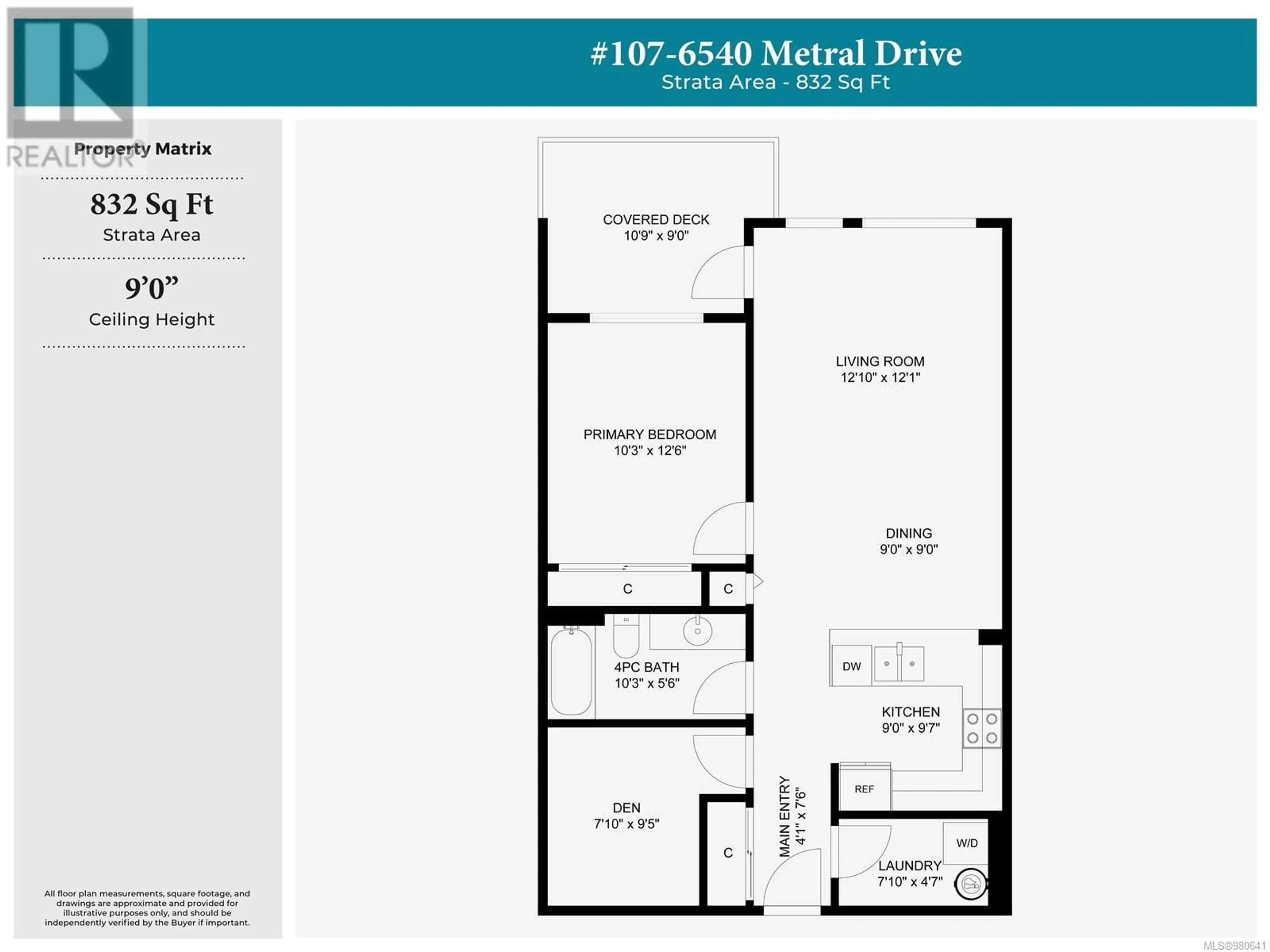 Floor plan for 107 6540 Metral Dr, Nanaimo British Columbia V9T2L8