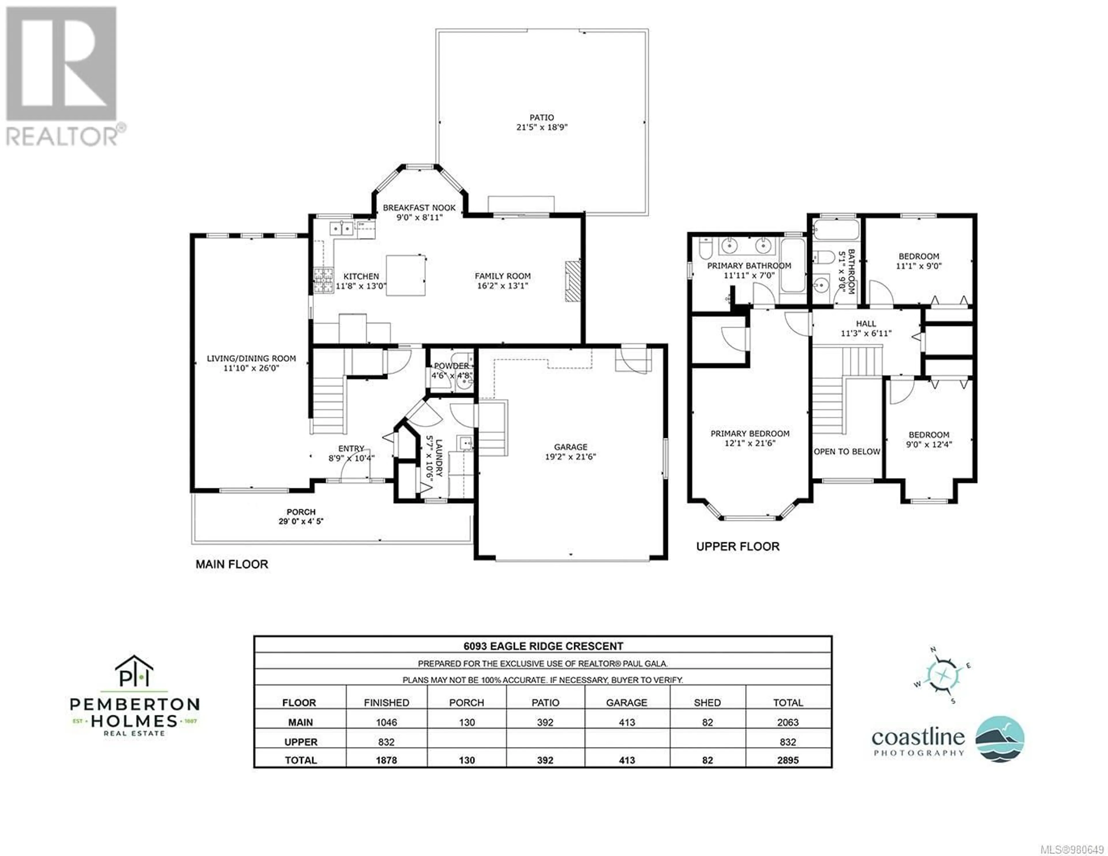 Floor plan for 6093 Eagle Ridge Terr, Duncan British Columbia V9L5M9