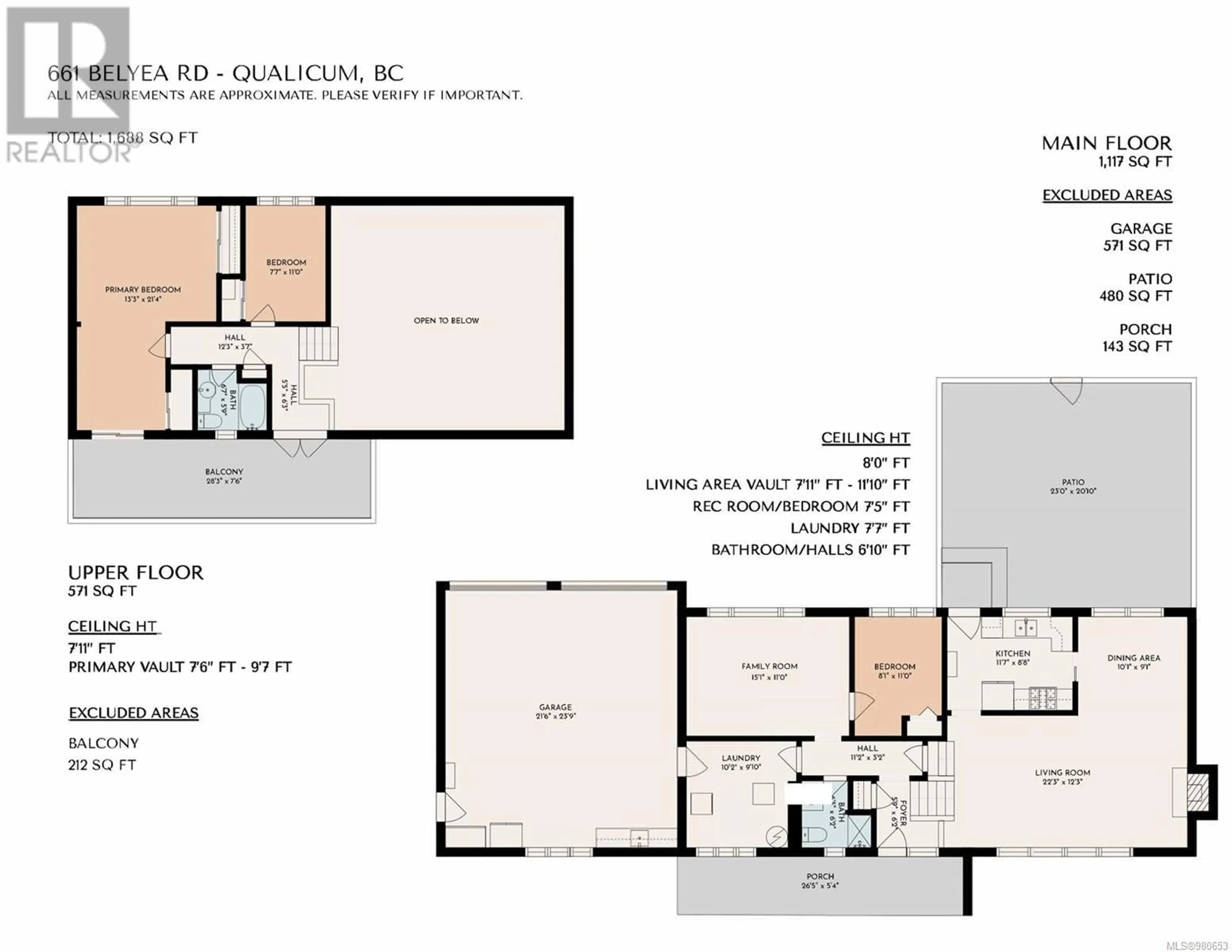 Floor plan for 661 Belyea Rd, Qualicum Beach British Columbia V9K1H4