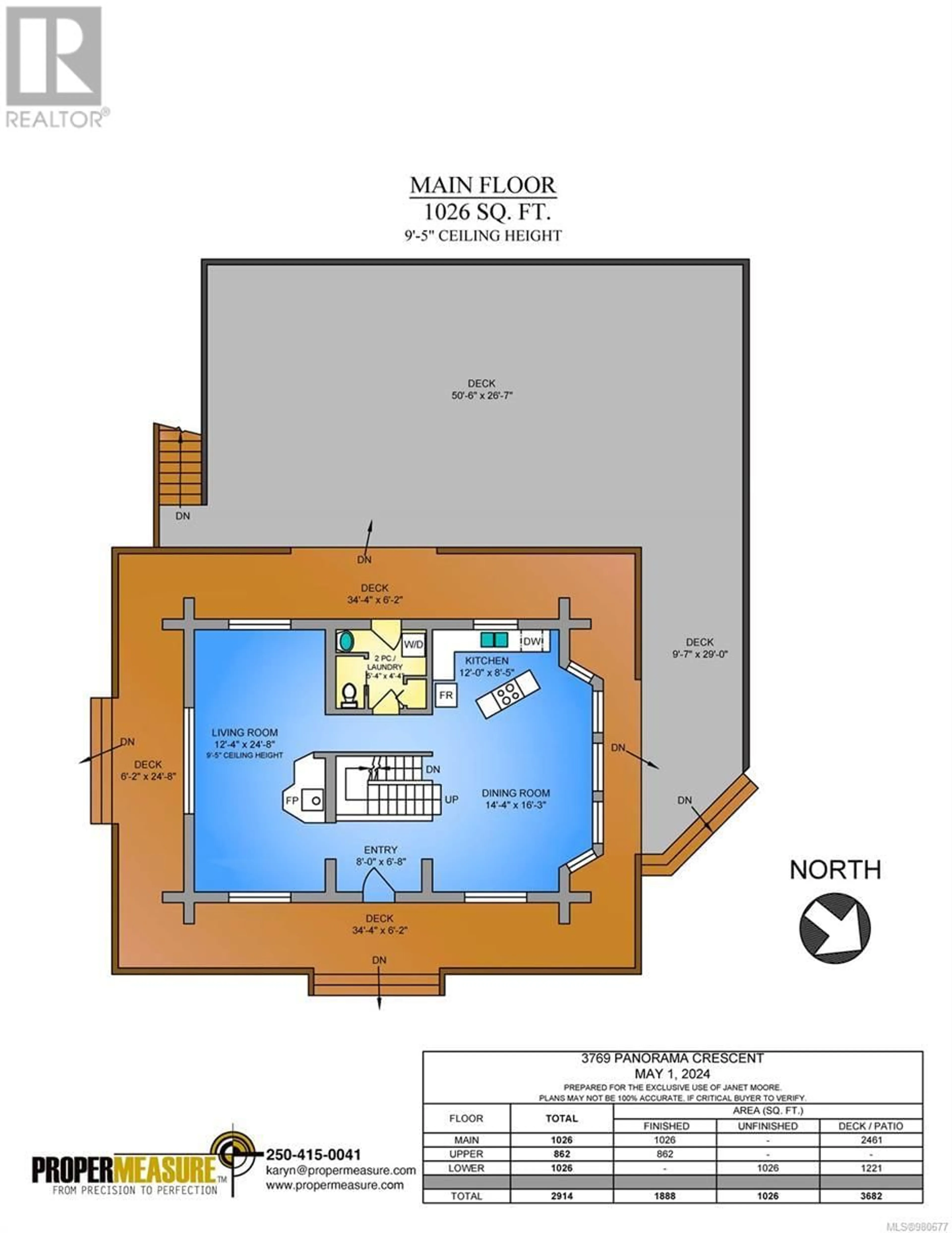 Floor plan for 3769 Panorama Cres, Chemainus British Columbia V0R1K4