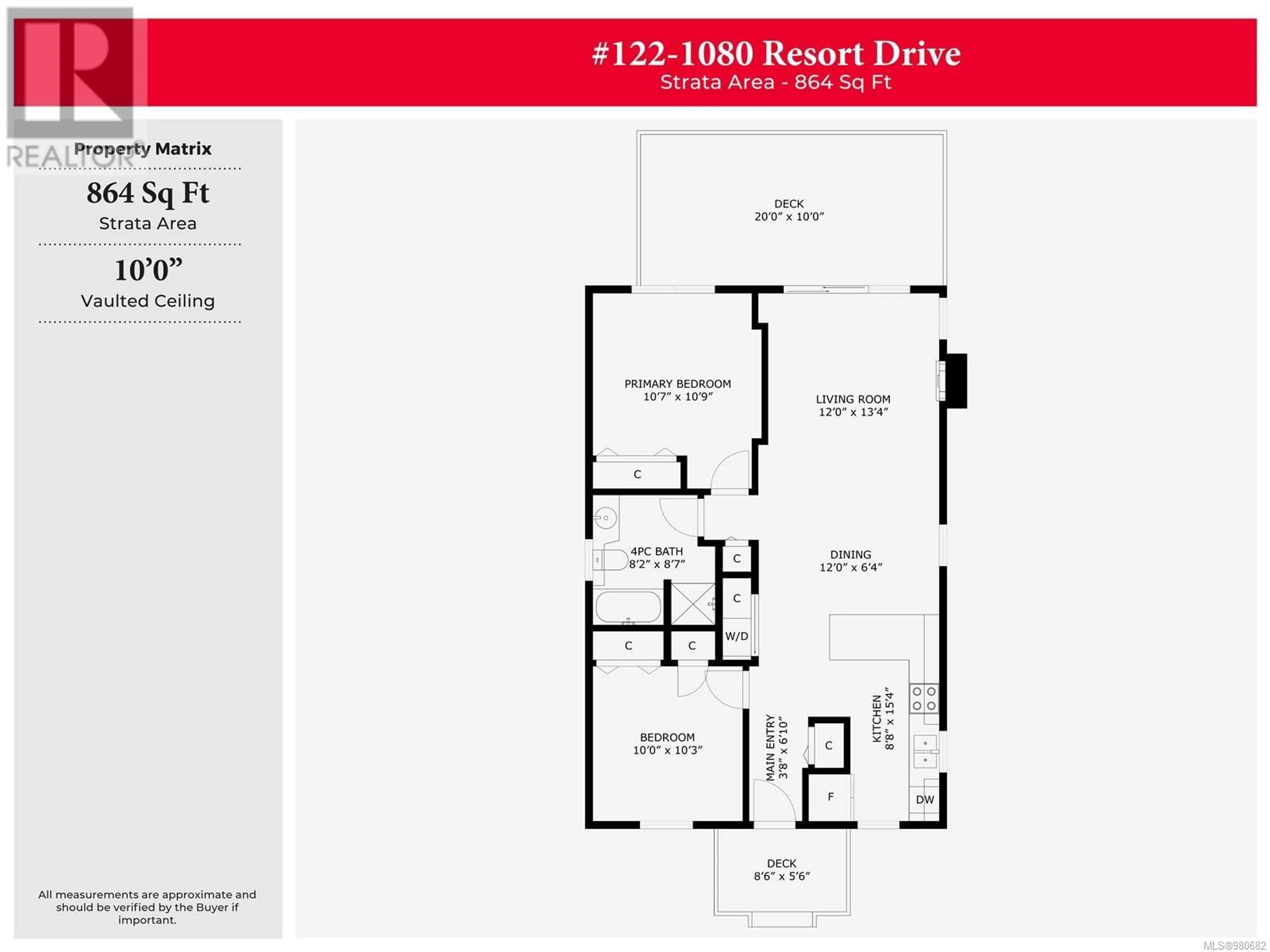 Floor plan for 122 1080 Resort Dr, Parksville British Columbia V9P2E3