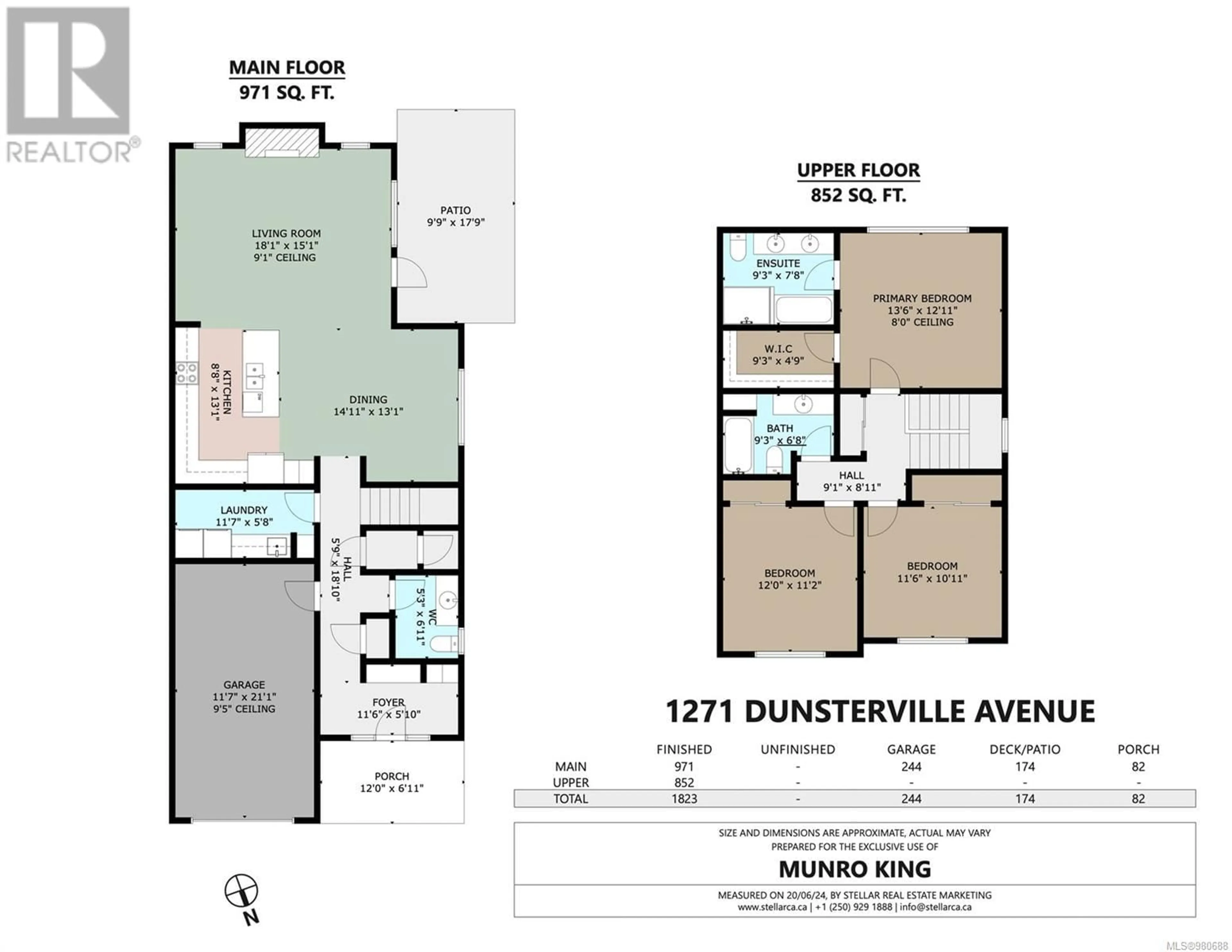 Floor plan for 1271 Dunsterville Ave, Saanich British Columbia V8Z2W9