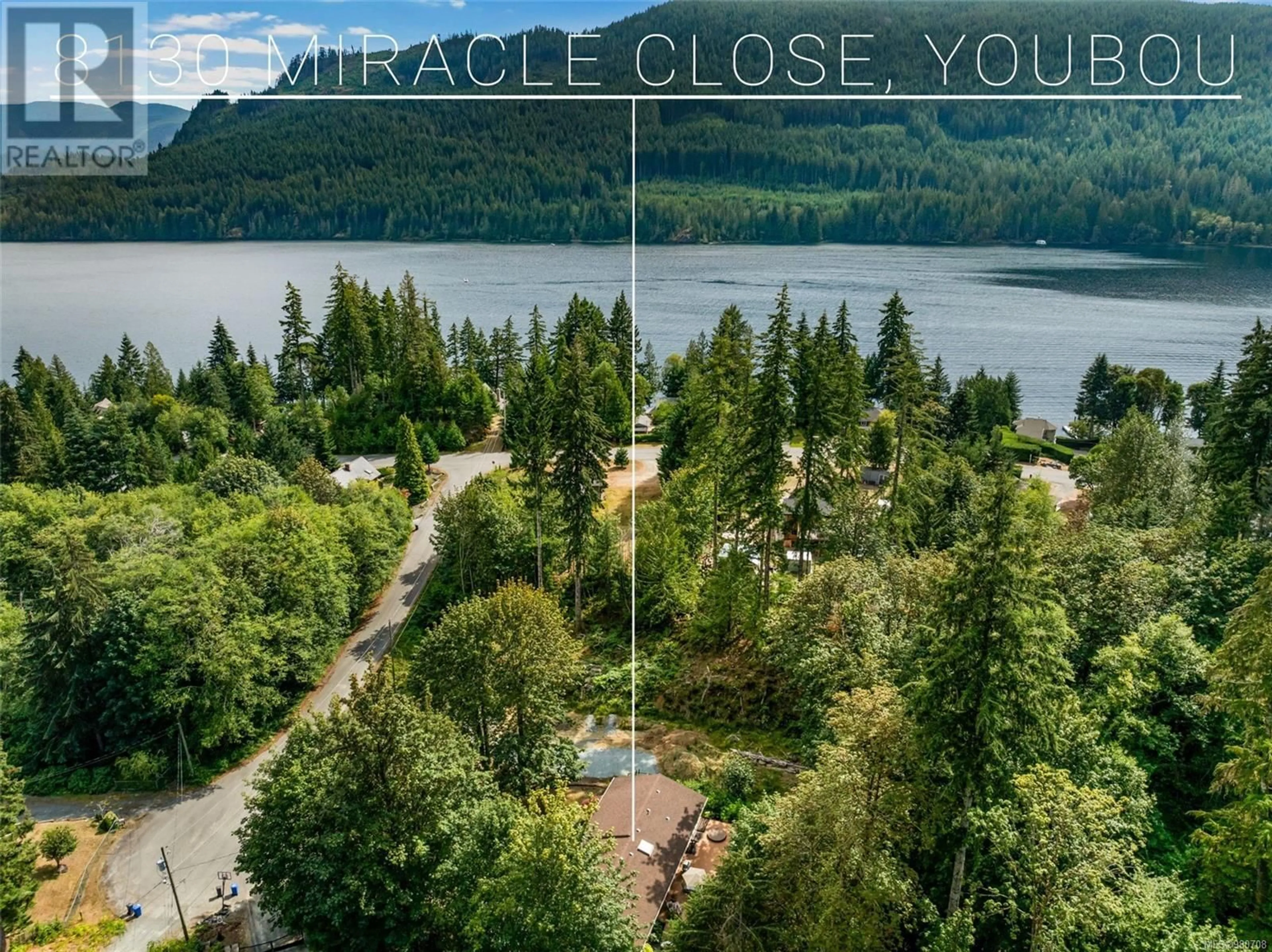 Frontside or backside of a home, the view of lake or river for 8130 Miracle Close, Youbou British Columbia V0R3E1