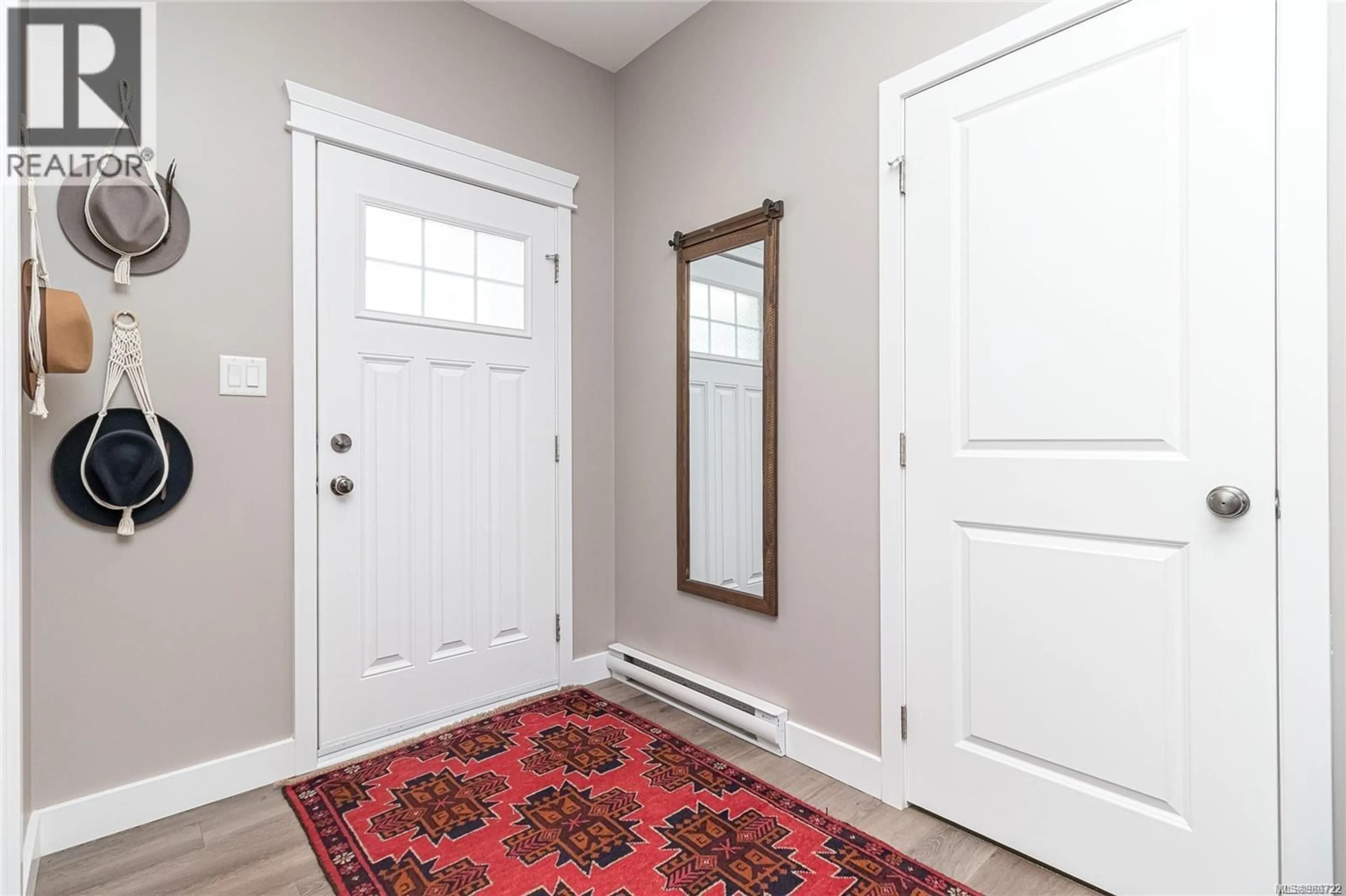 Indoor entryway, wood floors for 2044 Stone Hearth Lane, Sooke British Columbia V9Z1L3