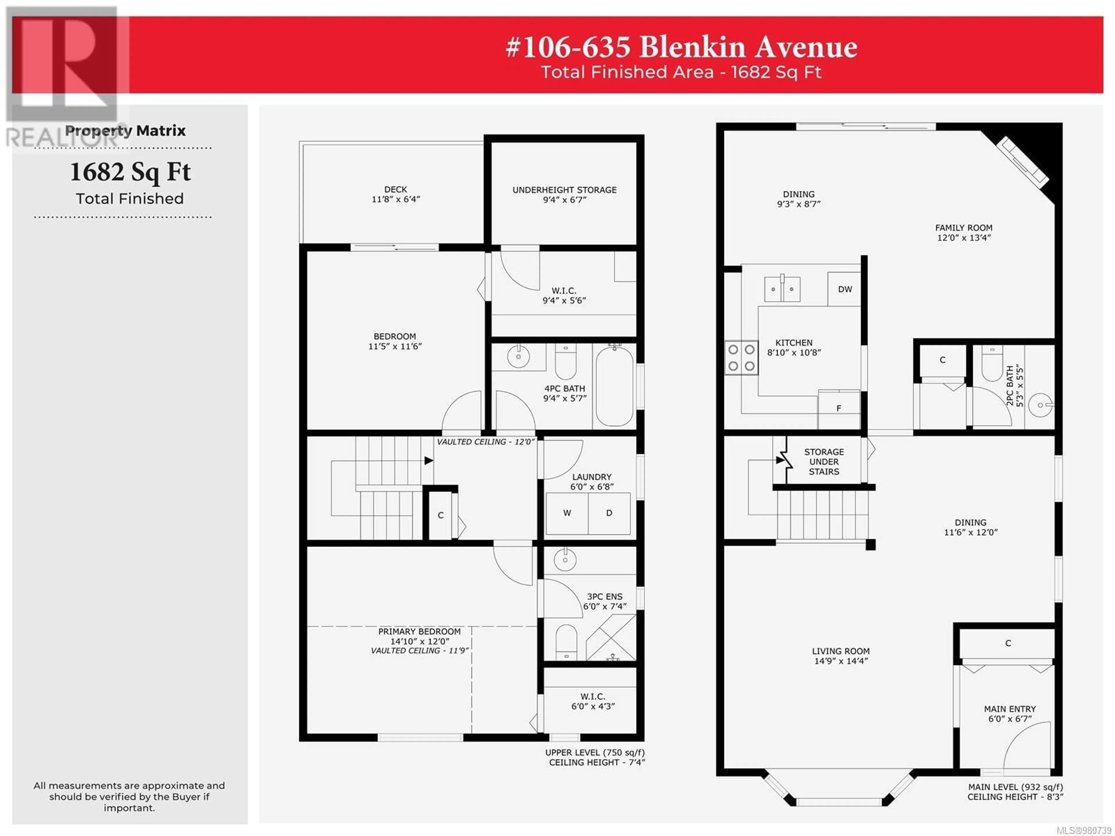 Floor plan for 106 635 Blenkin Ave, Parksville British Columbia V9P2K7