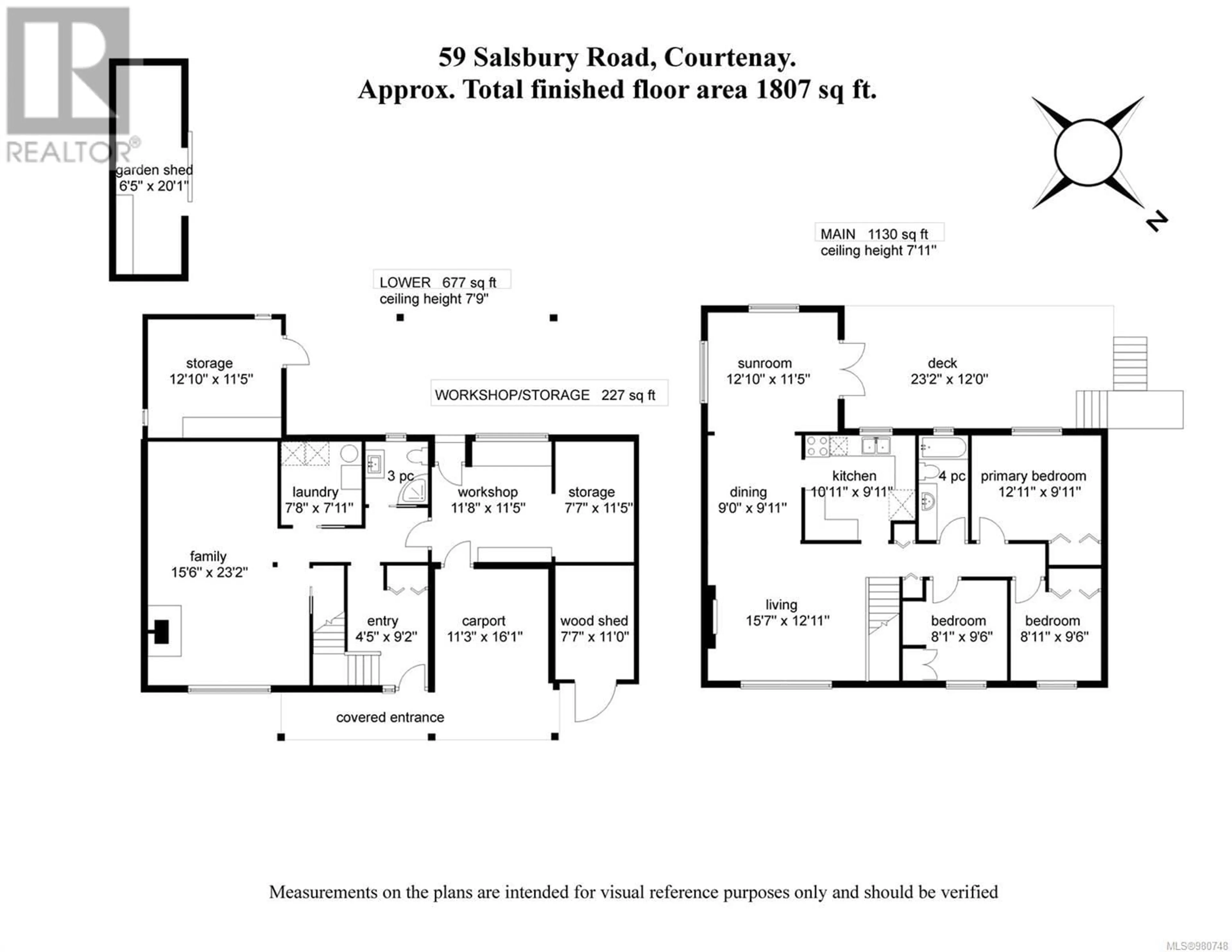 Floor plan for 59 Salsbury Rd, Courtenay British Columbia V9N9L6