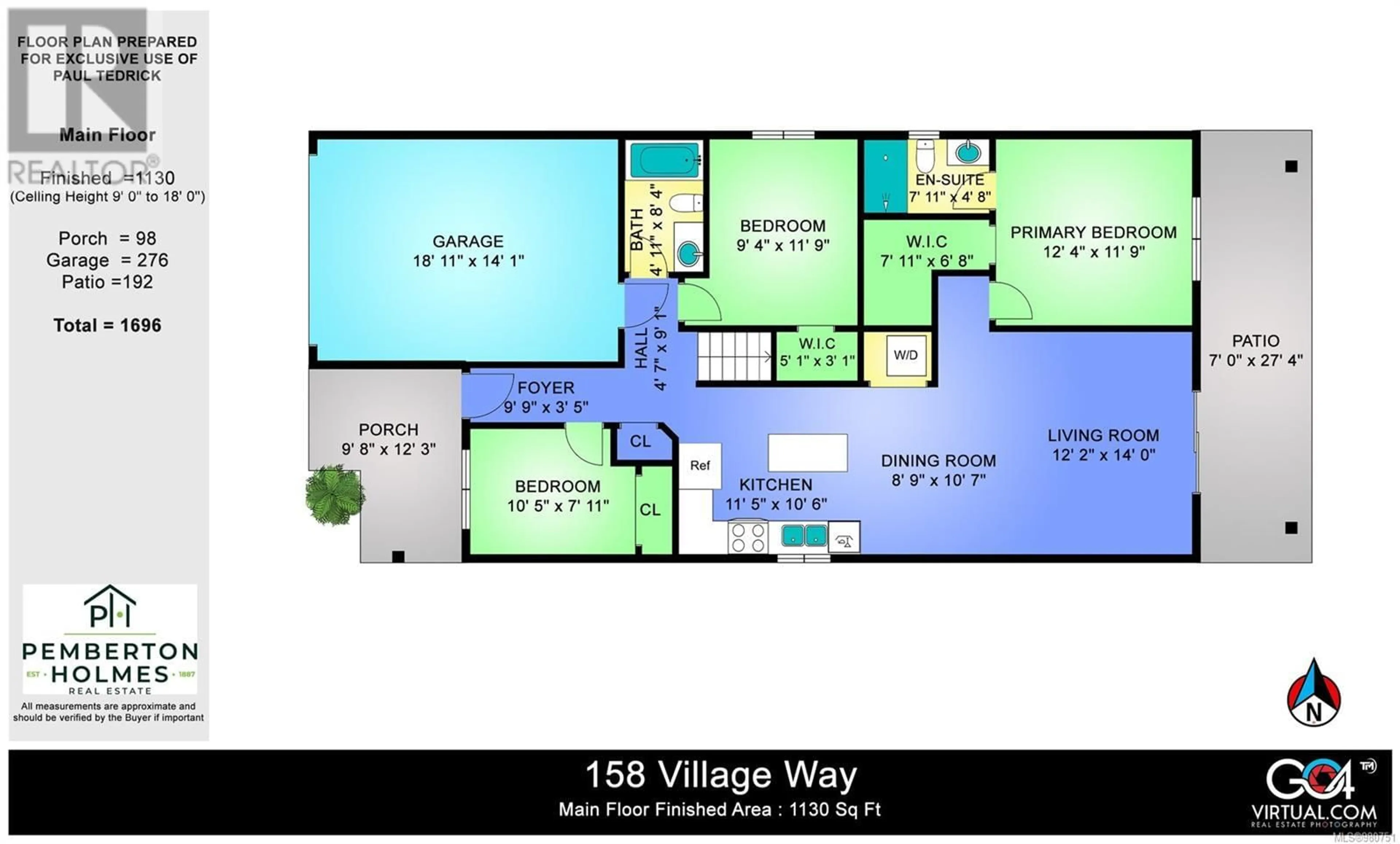 Floor plan for 158 Village Way, Duncan British Columbia V9L0G6