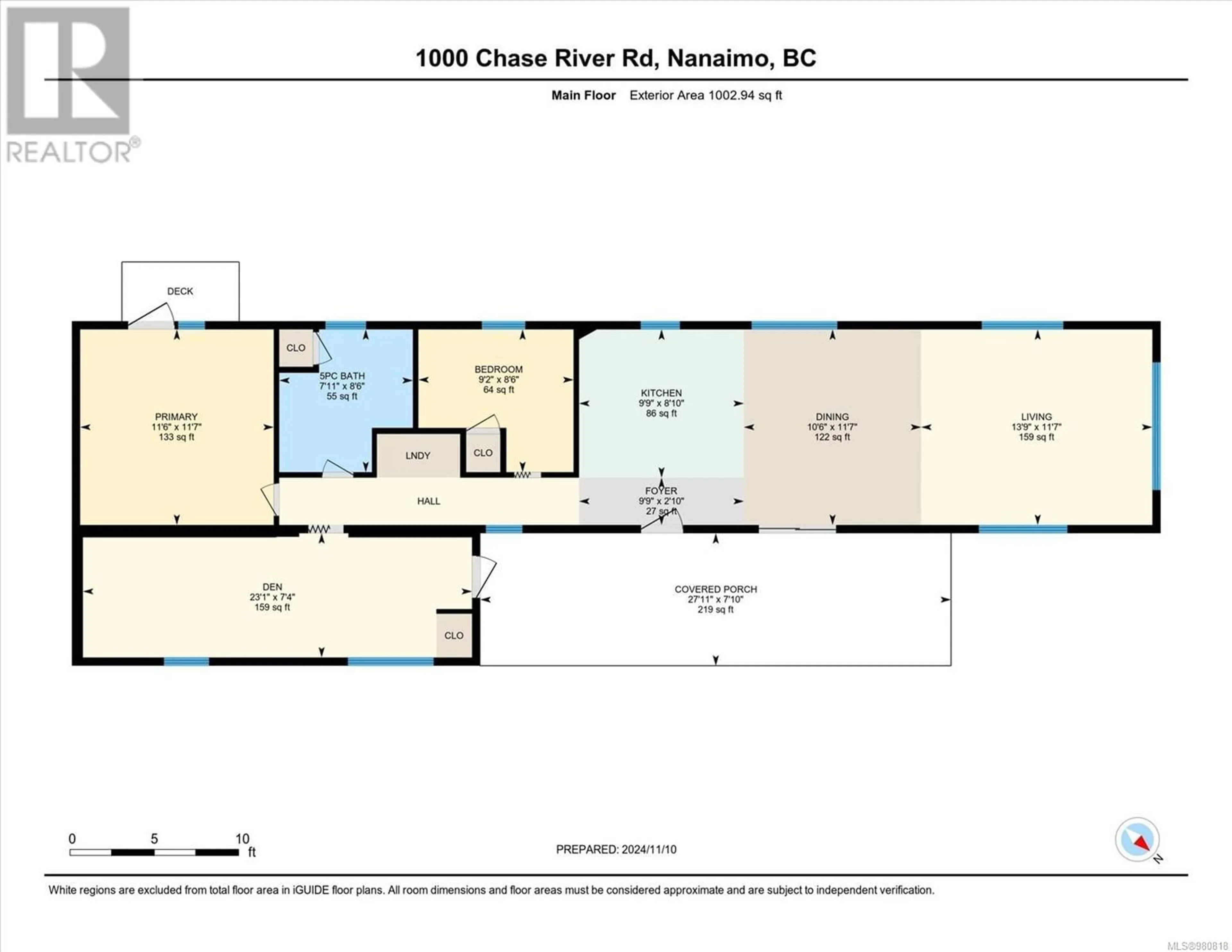 Floor plan for 18 1000 Chase River Rd, Nanaimo British Columbia V9R6W7