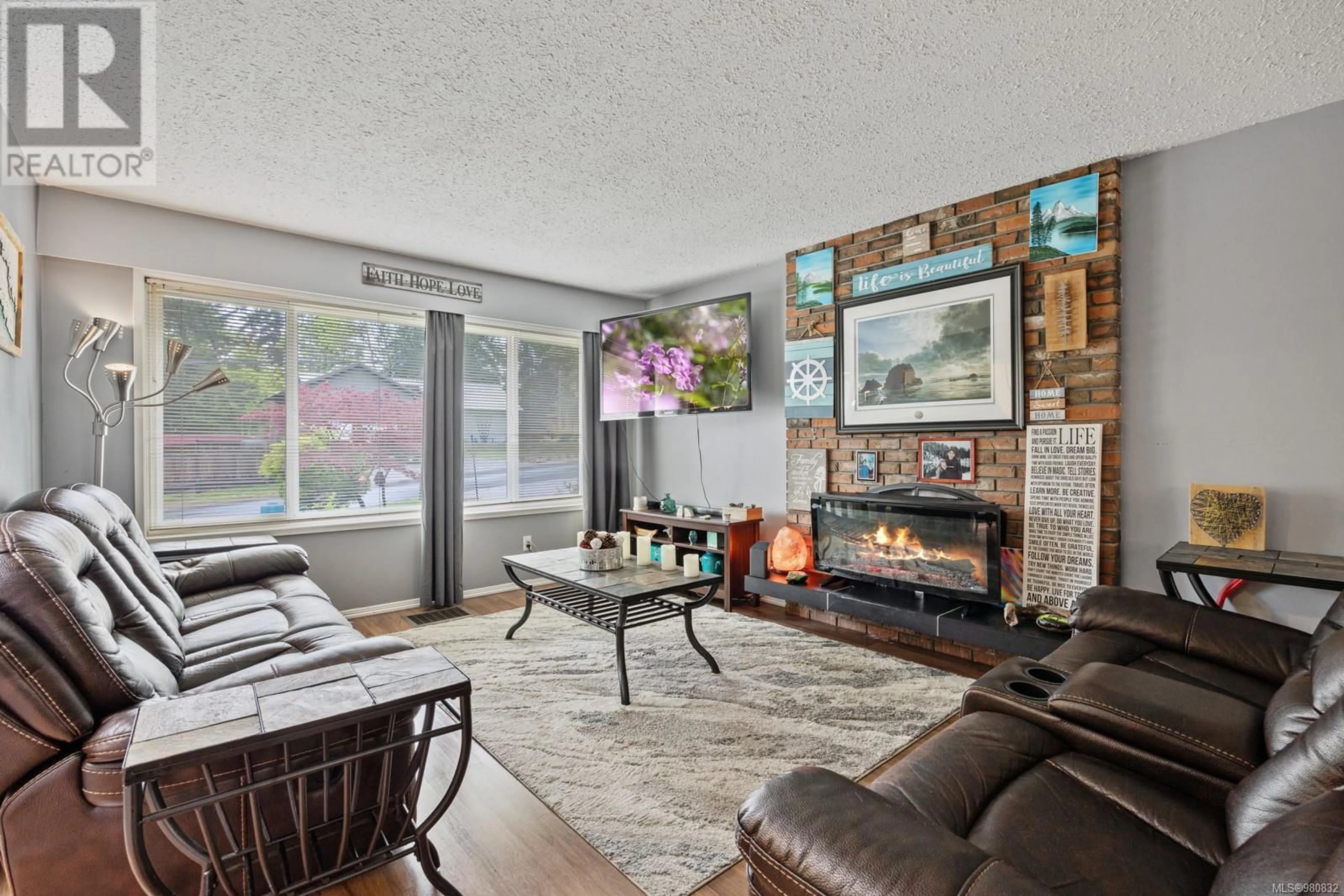 Living room, wood floors for 2325 Strathcona Cres, Comox British Columbia V9M1K2