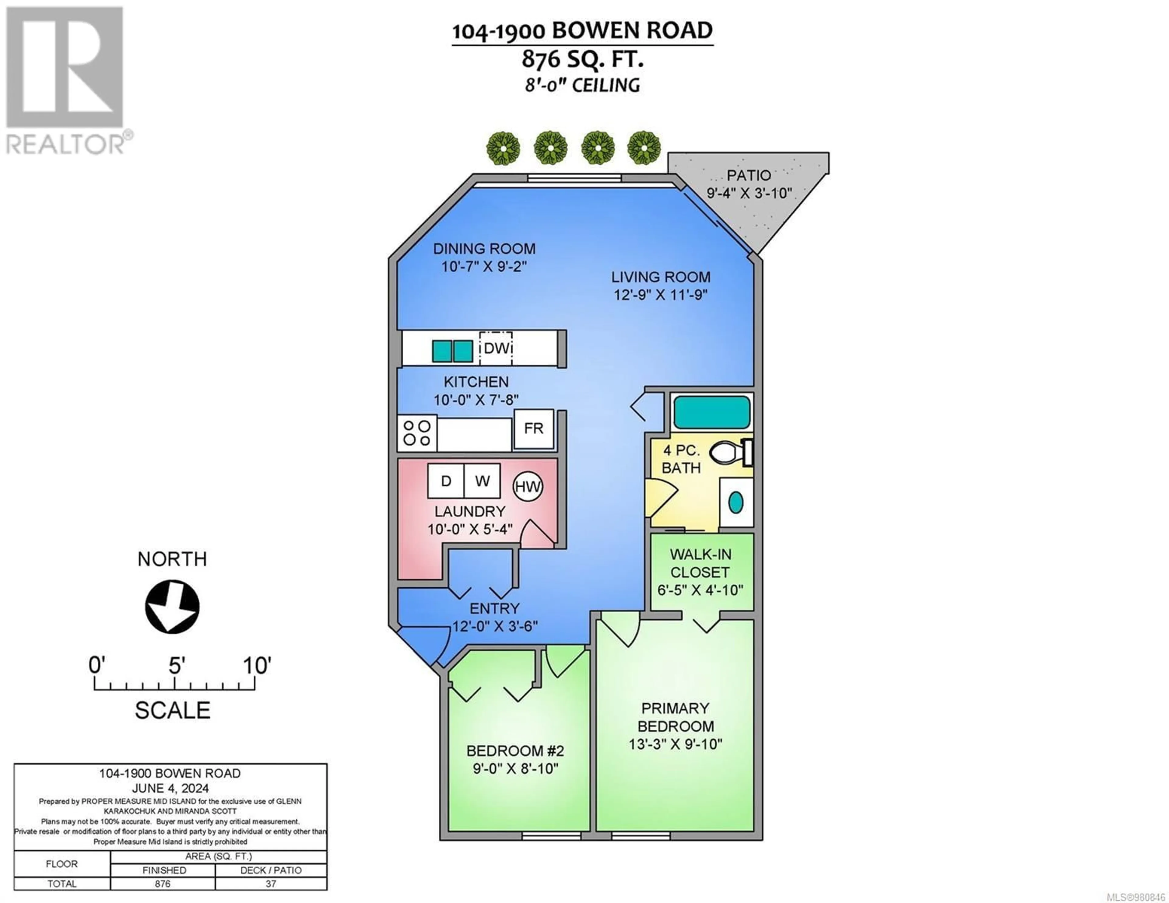 Floor plan for 104 1900 Bowen Rd, Nanaimo British Columbia V9S5S6